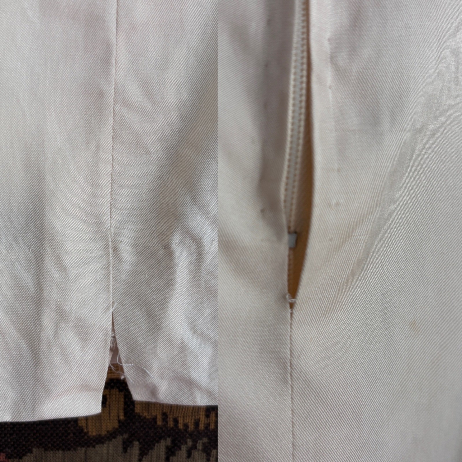 Vintage 60s Phyllis De Trano Cream Butterfly Applique embroidered shift Dress