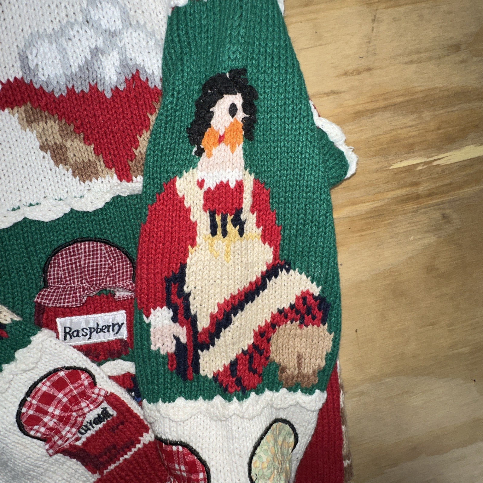 Vtg 1993 Sz M The Eagle’s Eye Birchs Country Store Hand Knit Cardigan *See Pics