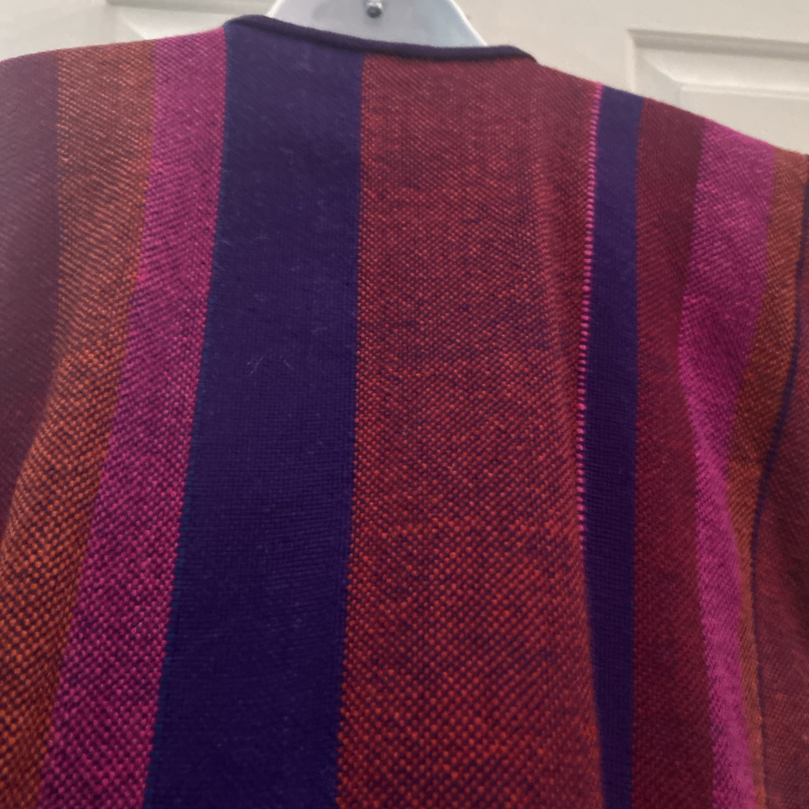 Parrott Fabrics Inc Alice Kagawa Handwoven Open Vest Fringe Santa Fe NM