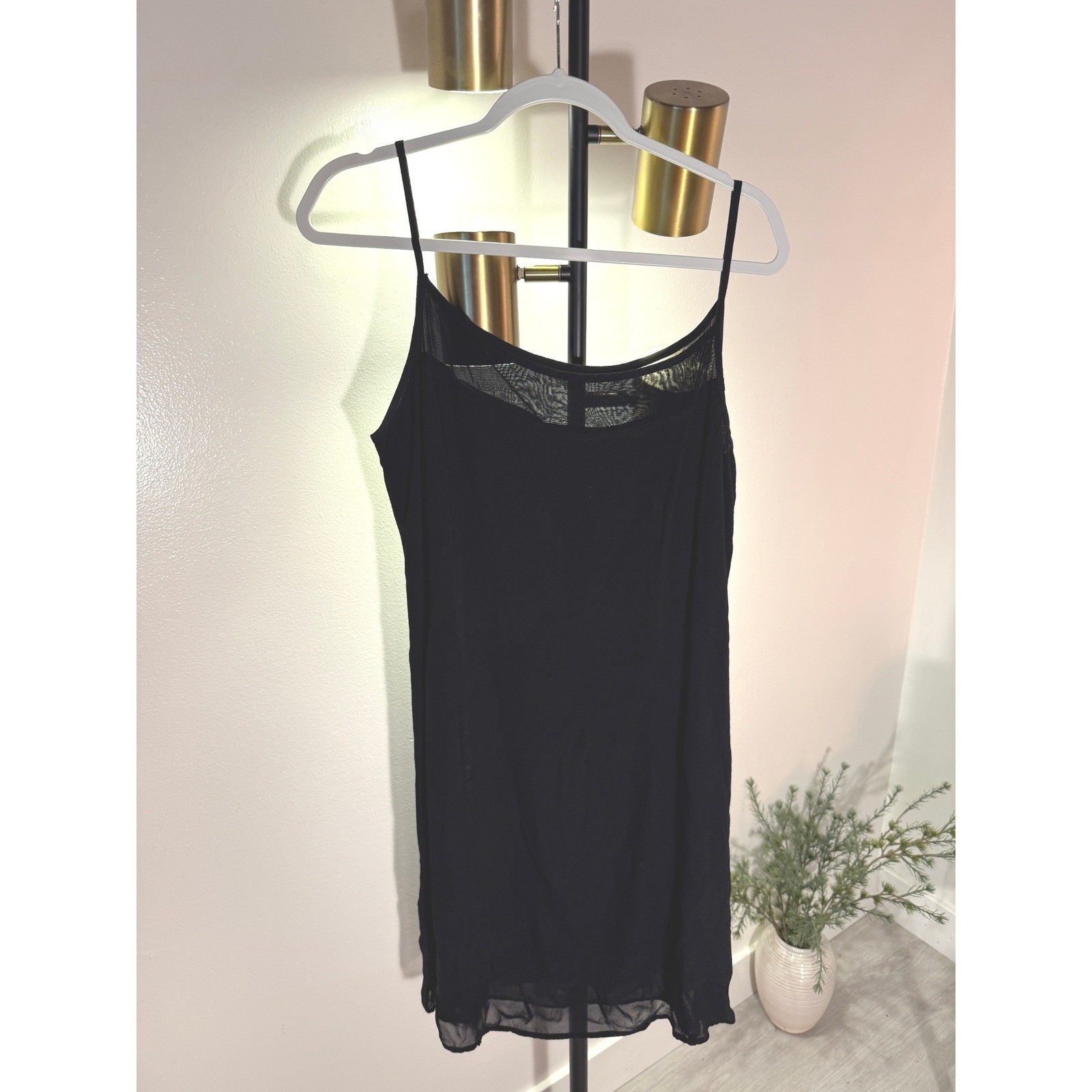 Isabella Bird mini vintage mesh top perfect LBD grunge layering dark academia LG