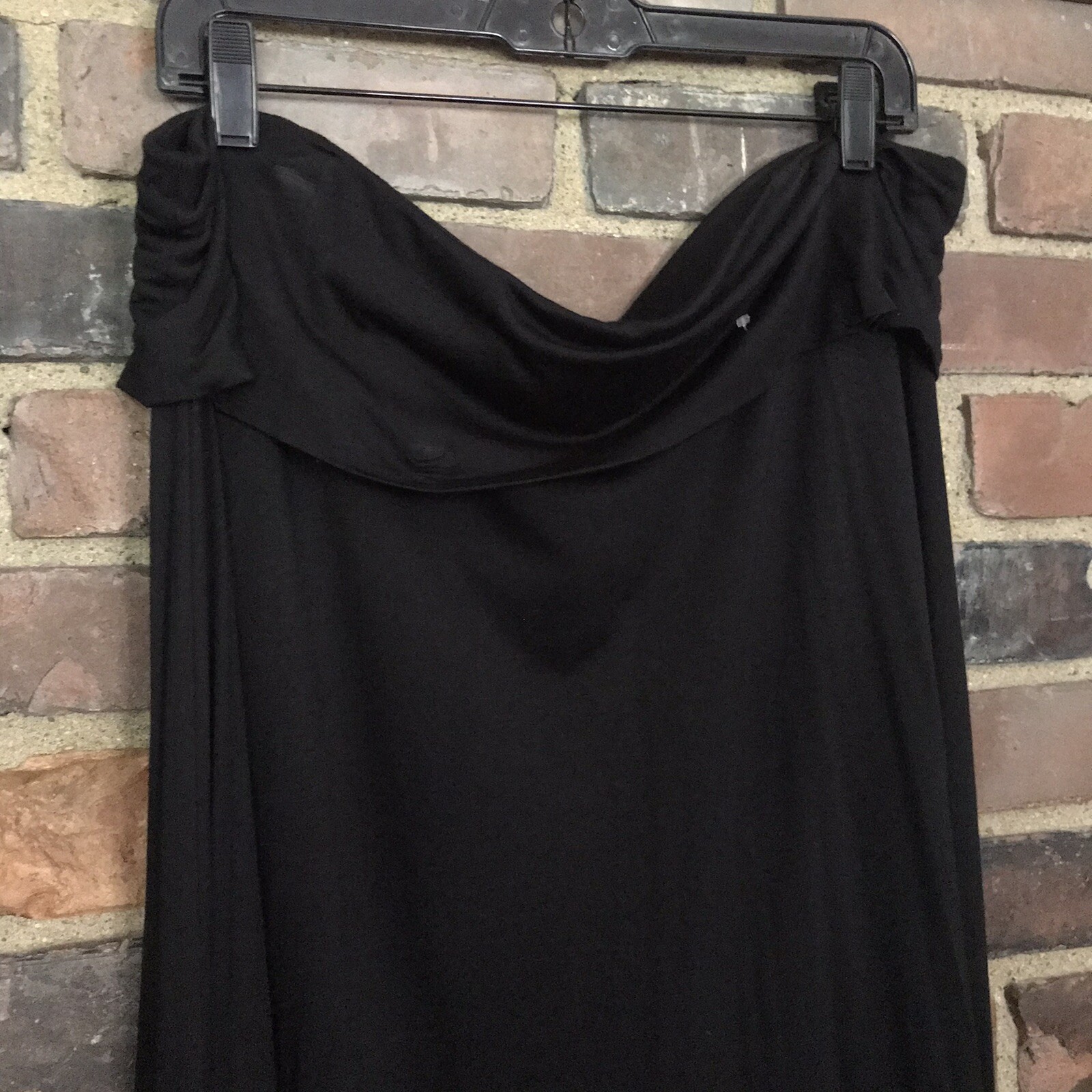 Lord & Taylor | Long Black Elastic Fold Waist 1X -39” Waist X 42” Long