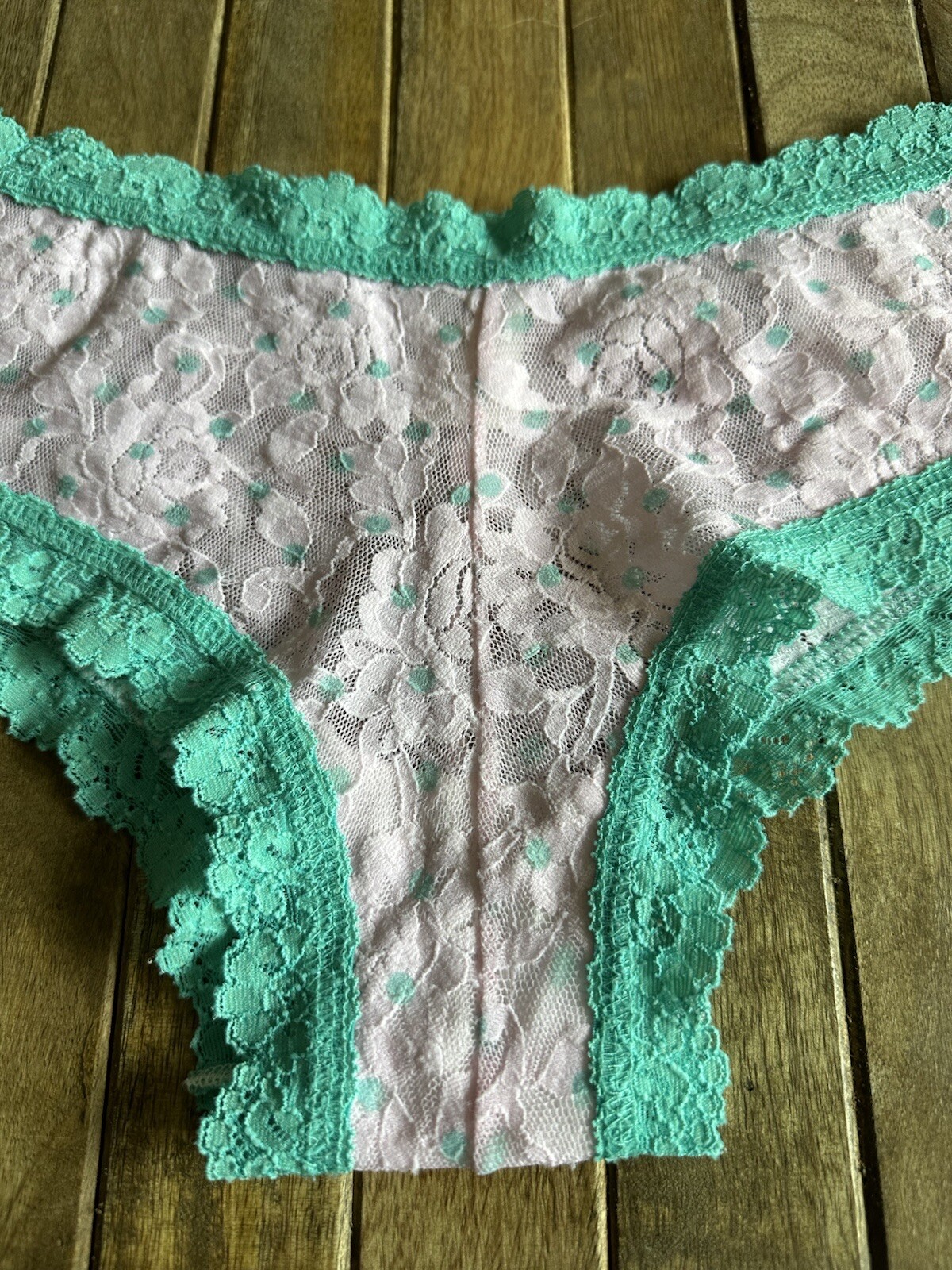 Vtg Hanky Panky M Floral Lace Hipster Hiphugger Bikini Panties