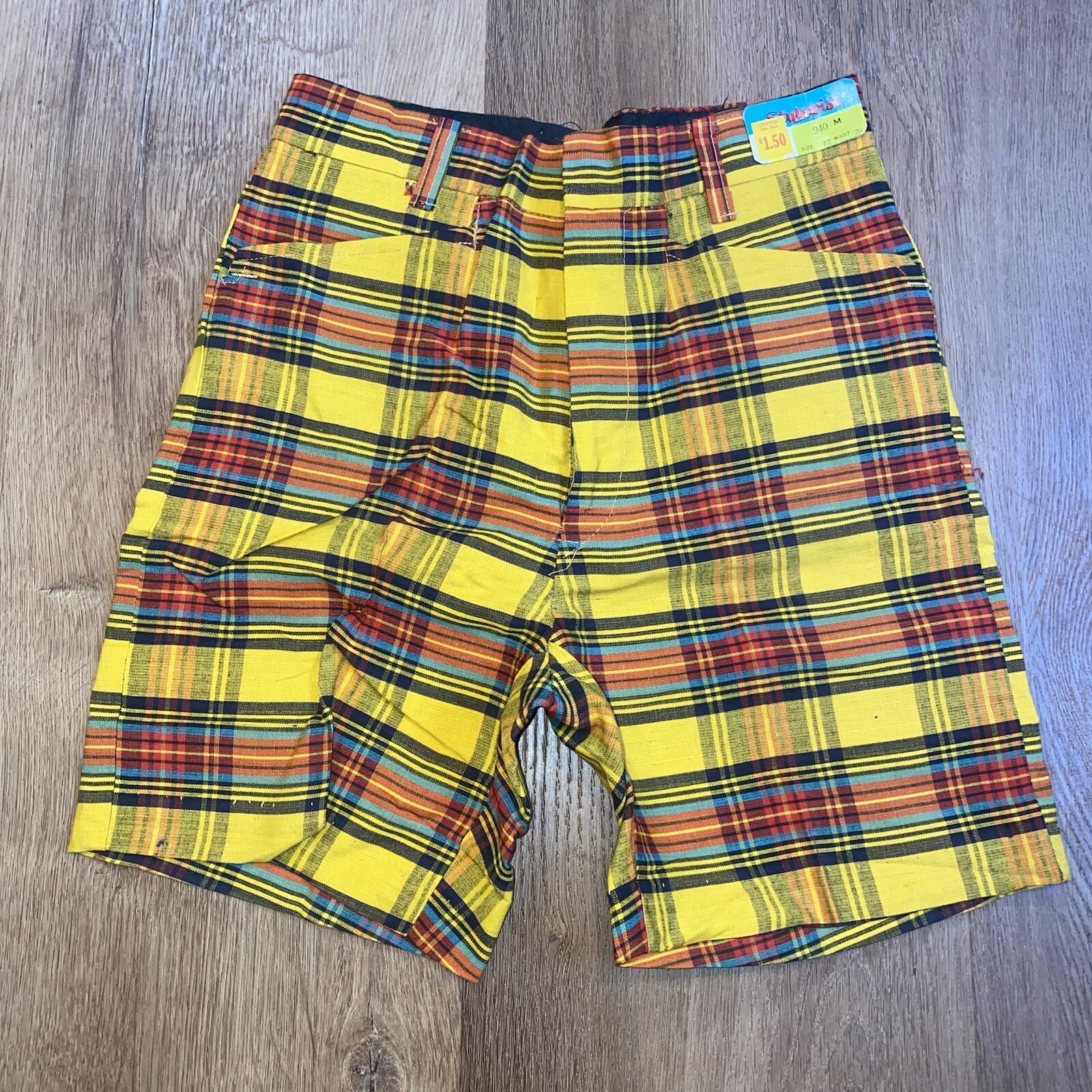 Vintage 1960s Style Wise Shorts Wash & Wear Womens 12 Waist 26″ Nylon Rayon NOS