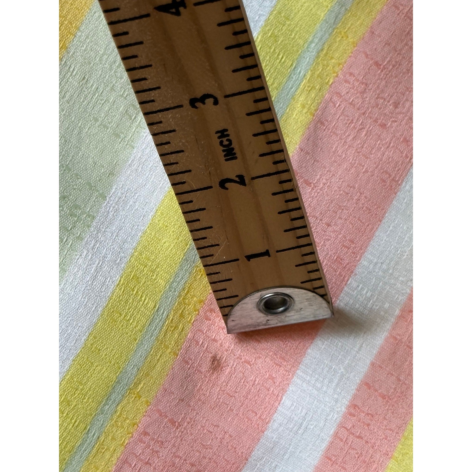 Vintage 1960s Johns of California Striped House Coat Womens Med Rainbow Sherbet