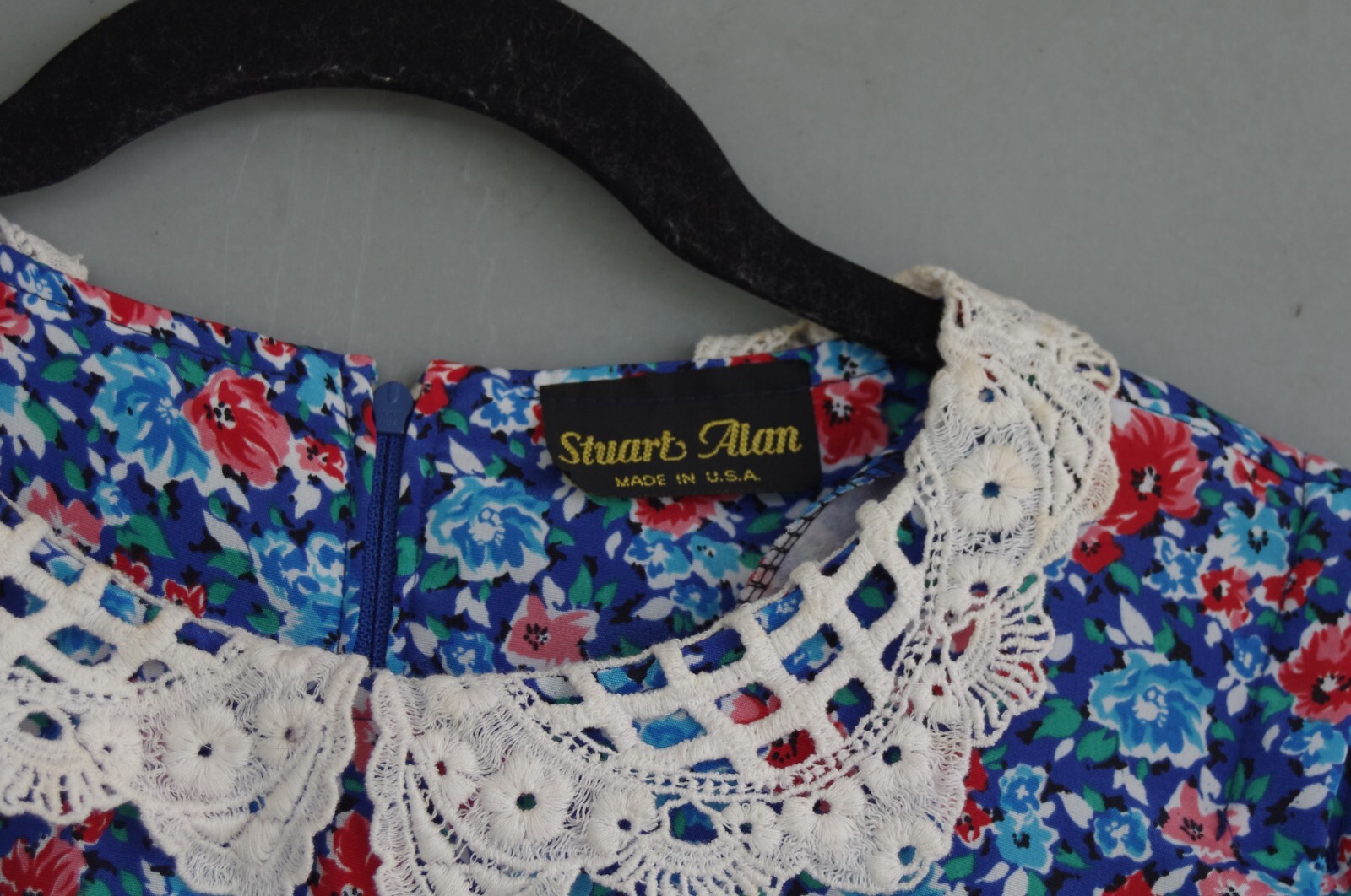 Vintage Southern Coastal Grandma Cottagecore Floral Dress Gorgeous 80s USA S
