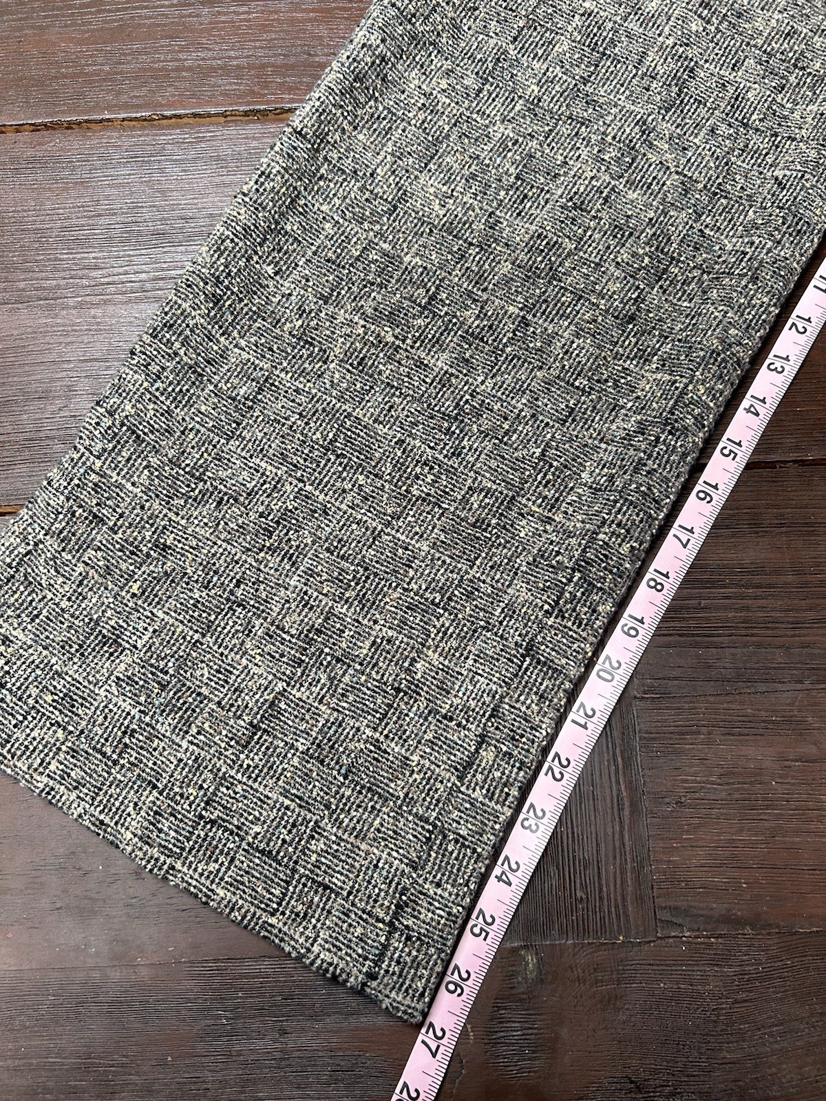 Vintage Chanel Tweed Wide Leg Trousers Wool Blend Silk Lining