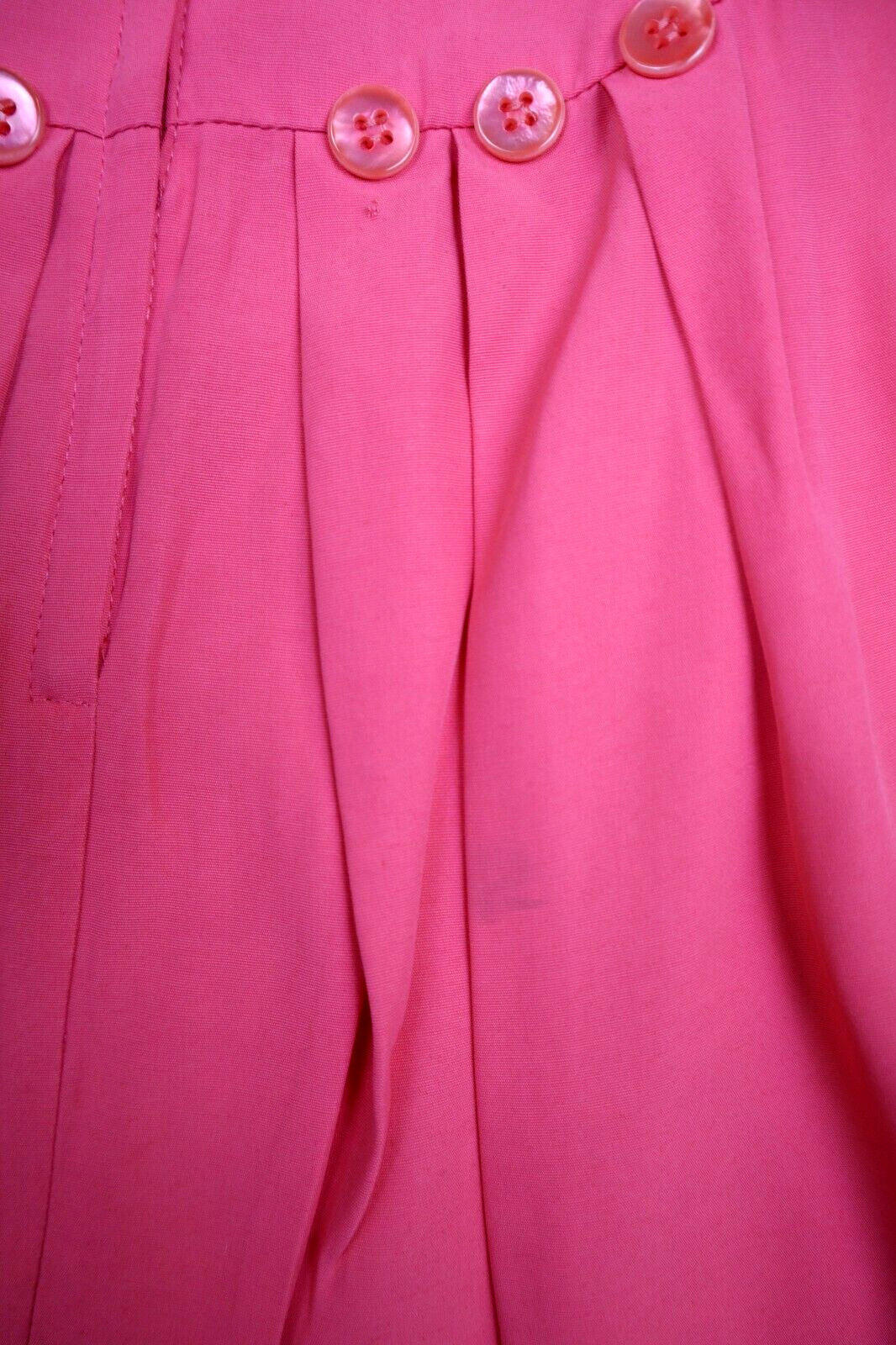 VINTAGE 80s 90s WOMEN’S CORAL SALMON SHORT SLEEVE SHEATH DRESS – SYCAMORE – 7/8