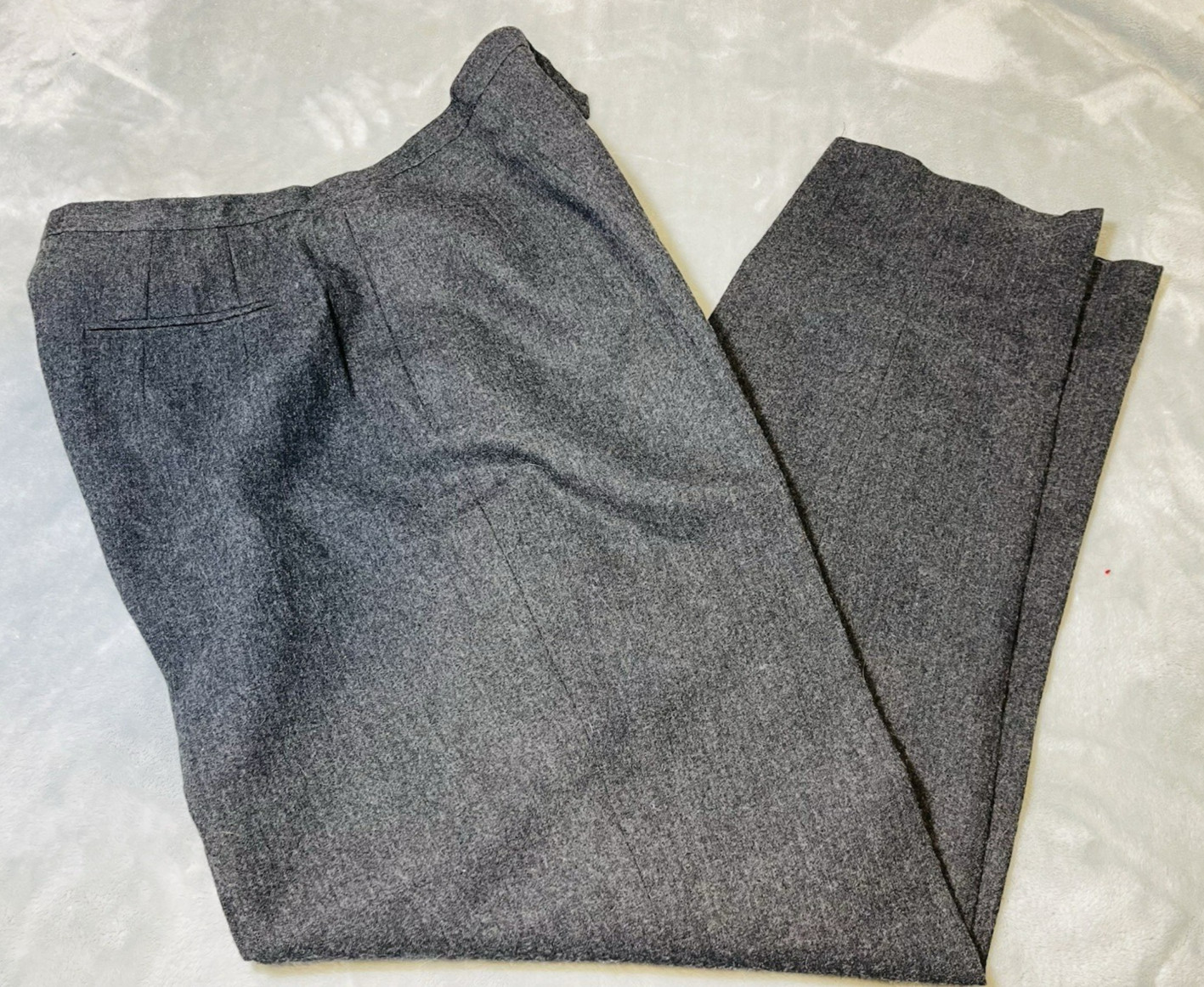 VTG Harve Benard Sport Wool Pants Womens 12 Charcoal Gray Trouser Tapered