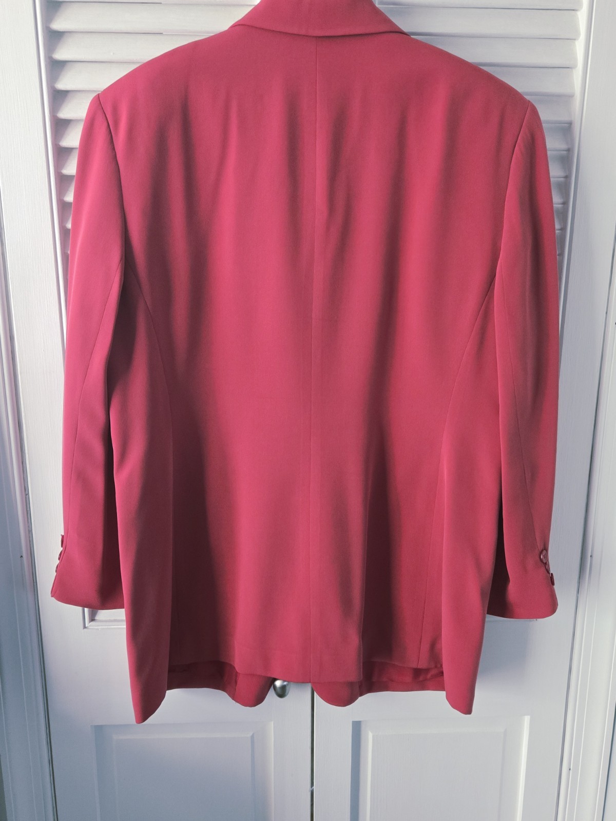 Madison & Max Muted Red Silk Blend Blazer Women’s 1X Vintage Career Jacket
