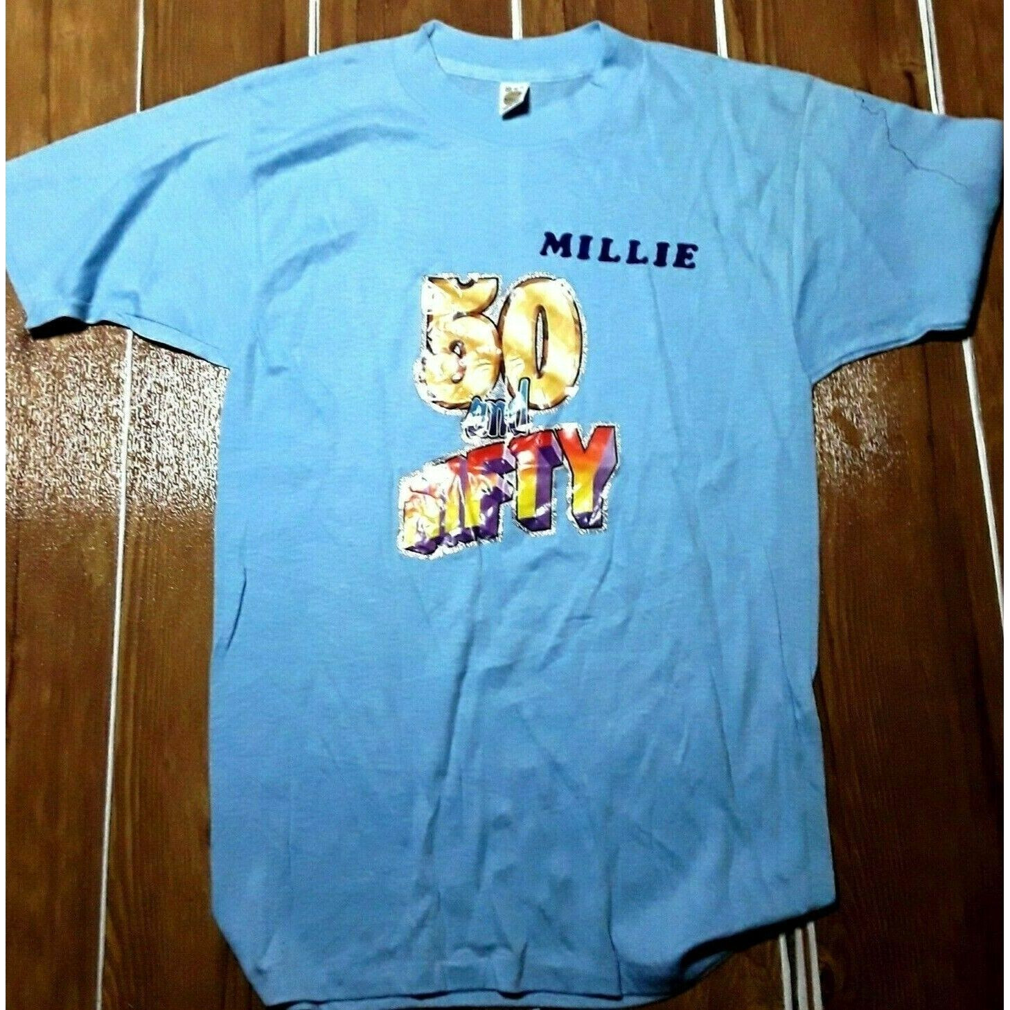 80s Vintage Millie 50 and Nifty t shirt Small Old T Shirt Tee Womens