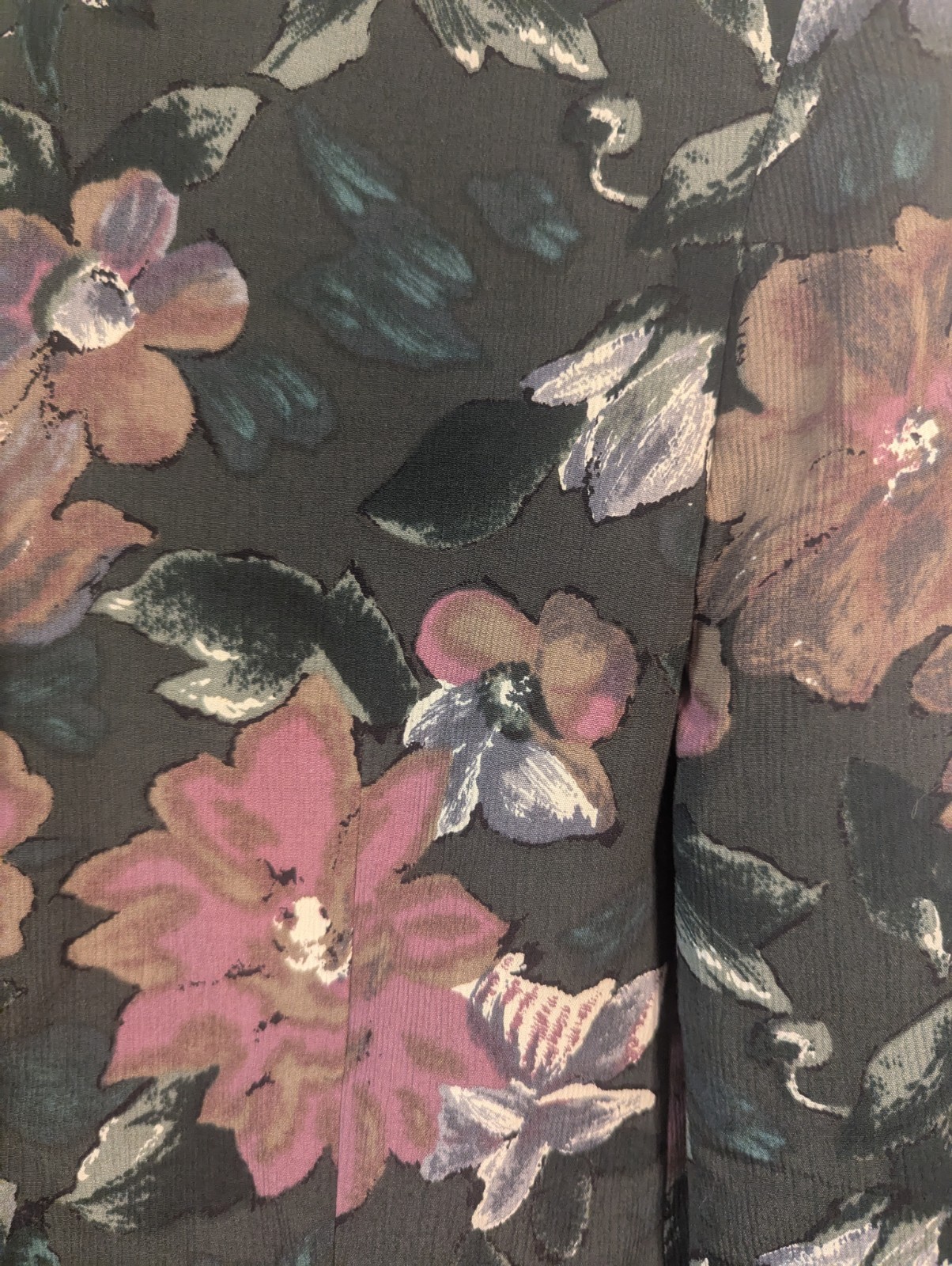 Vintage 80s 90s Rena Rowan For Saville Size 10 Floral Jacket Blazer Button Down