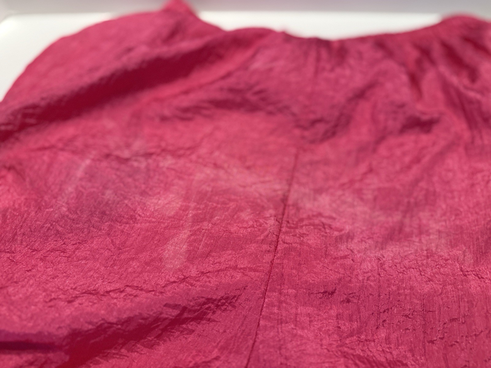 Pink Nylon Jogger Drawstring Pants Vintage 1980s Zipper At Ankles Size S/M