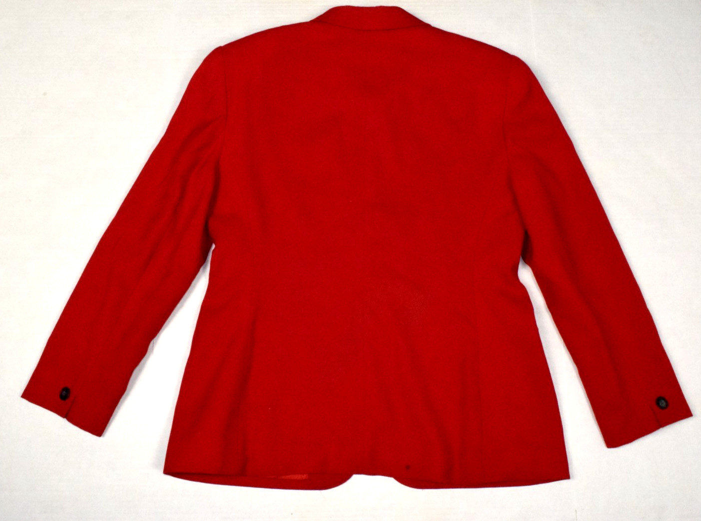 Vintage Blazer Rena Rowan for Saville Size 14 90s Cherry Red Wool Blend Made USA