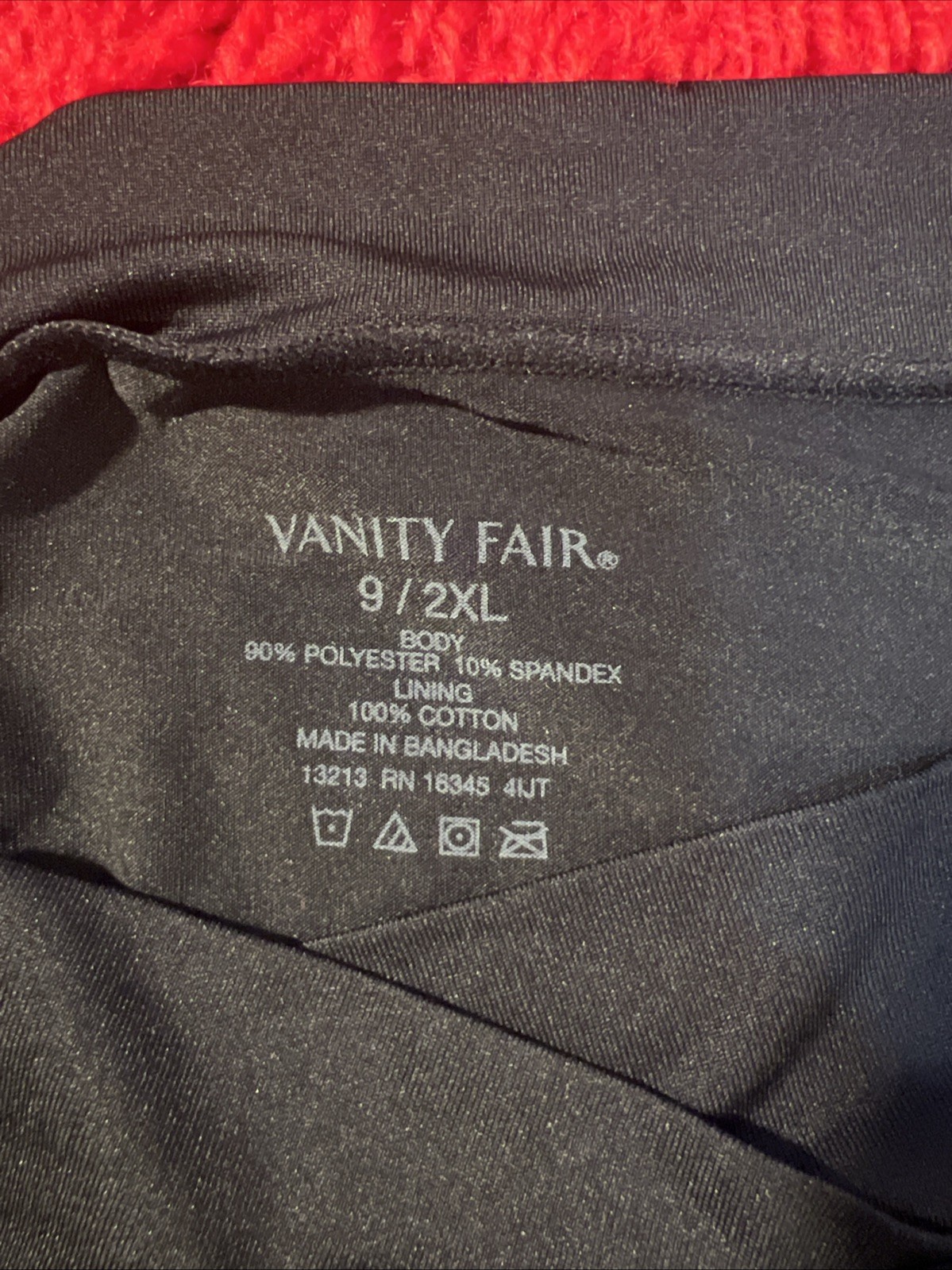 Vtg VANITY FAIR Silky nylon briefs PANTIES high waist 9 2XL