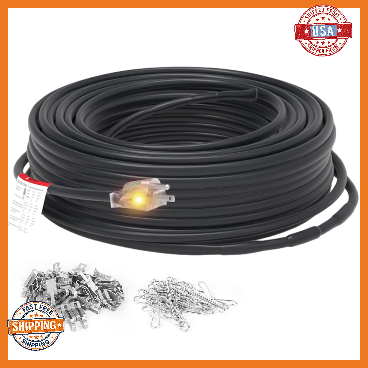 HEATIT 8JHSF1 Self-Regulating Heating Cable – Roof & Pipe Freeze Protection