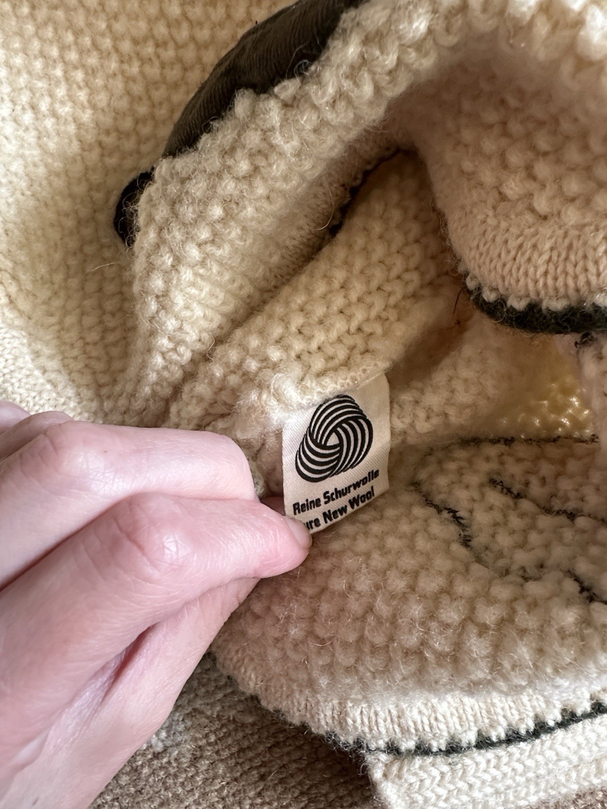 Vintage 80s Does 40s Folk Mutton Sleeve New Wool Cardigan Sweater Austrian Made