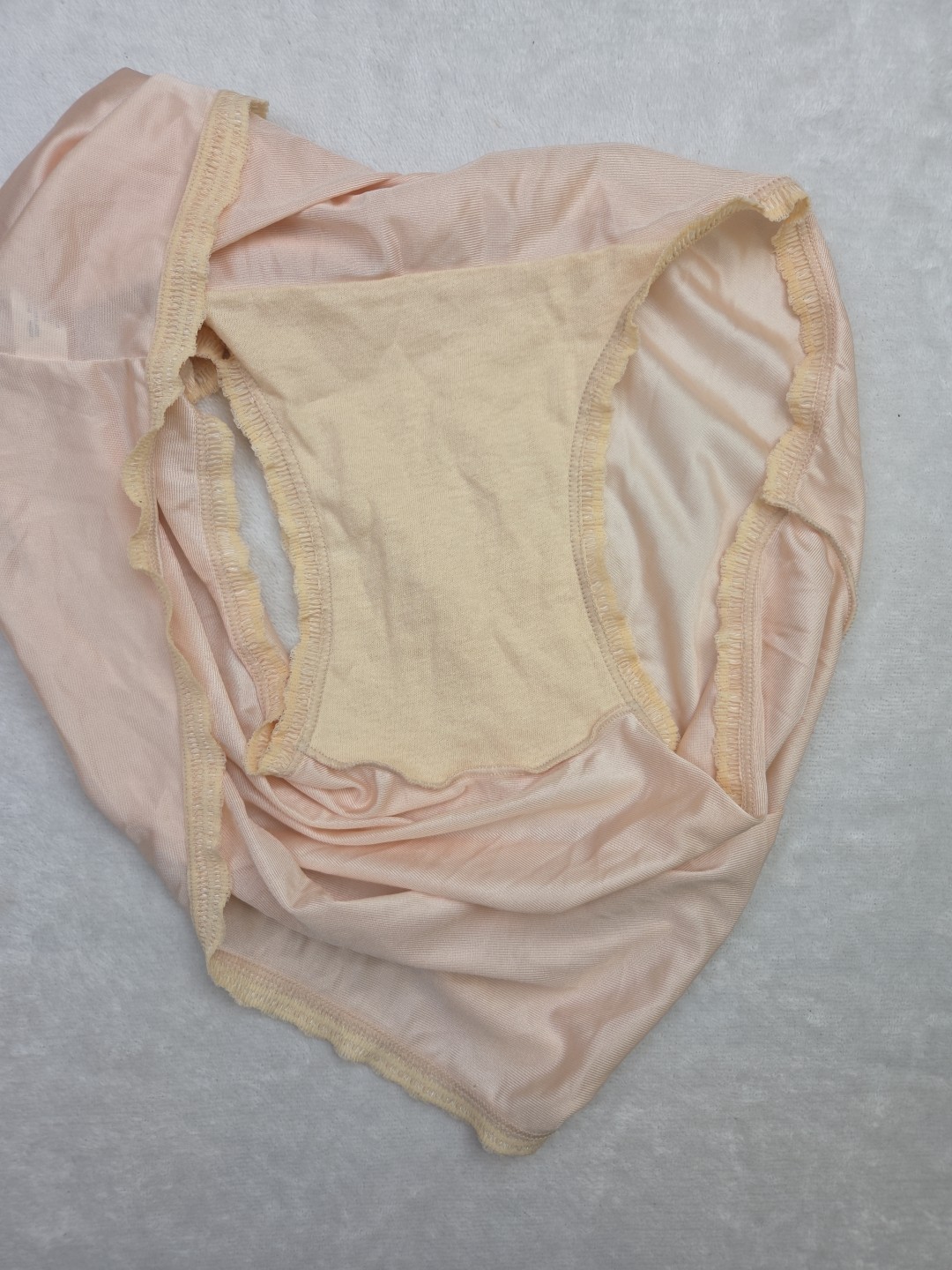 Vtg 70s 80s BALI Freeform Panty Antron Nylon Brief Pinup 2142 Beige Size 7 Large