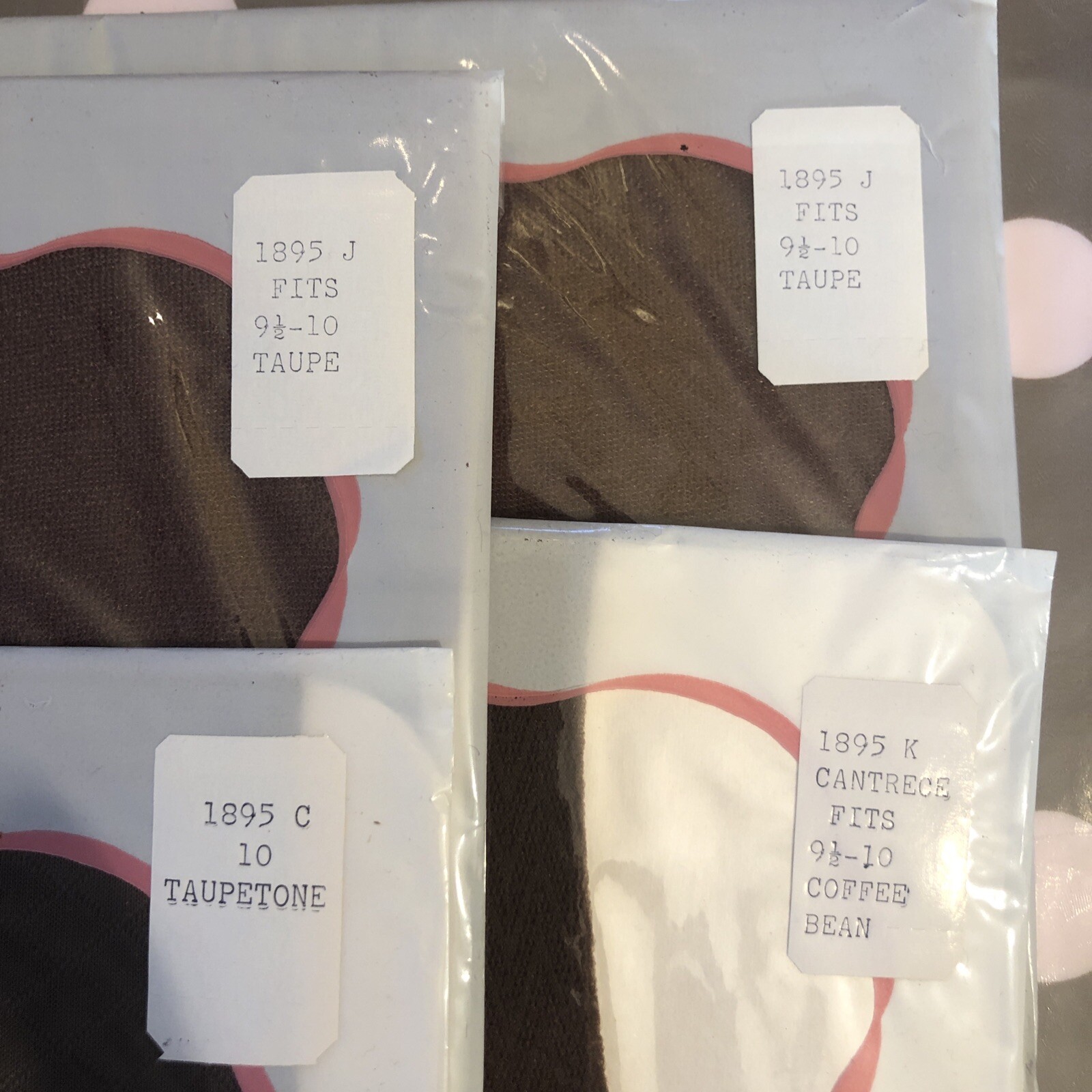 Vintage Stocking Hosiery 4 Seamless EXQUISITE Color Coffee &Taupe Size 9 1/2-I0