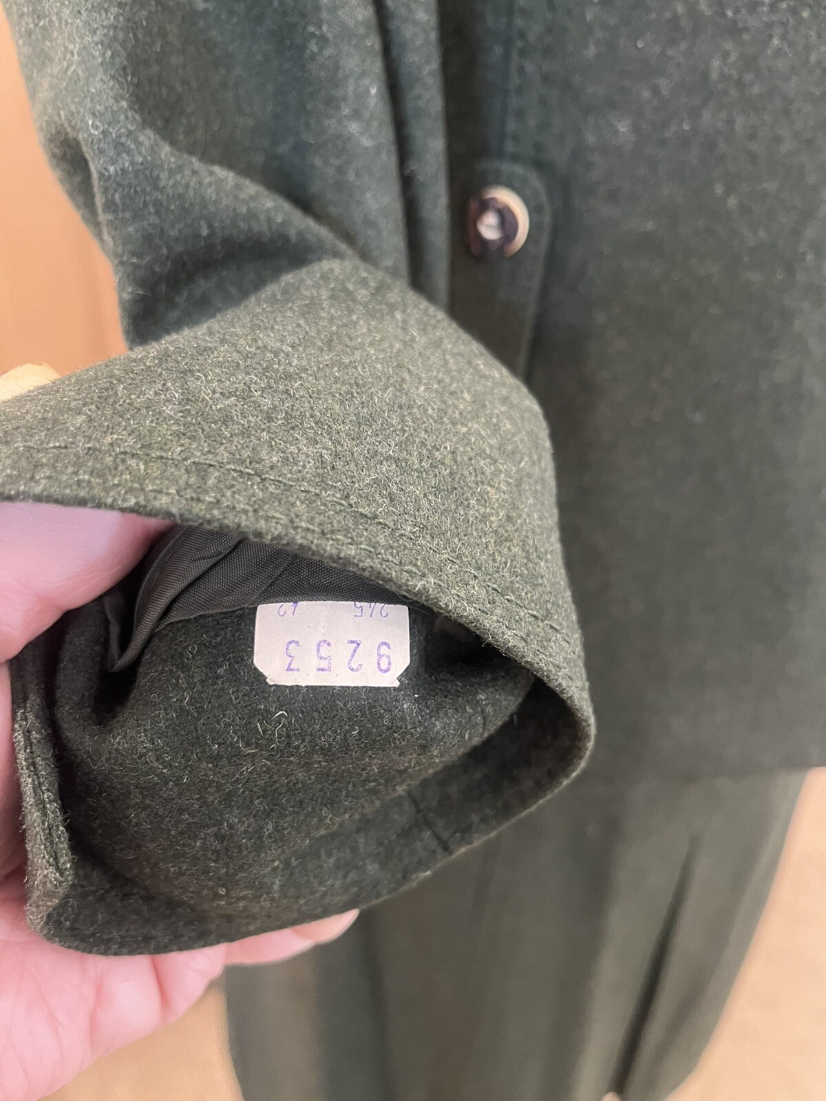 VTG Tofana Sport German Wool Bavarian Skirt-Suit, Wood Buttons Forest Green S/42
