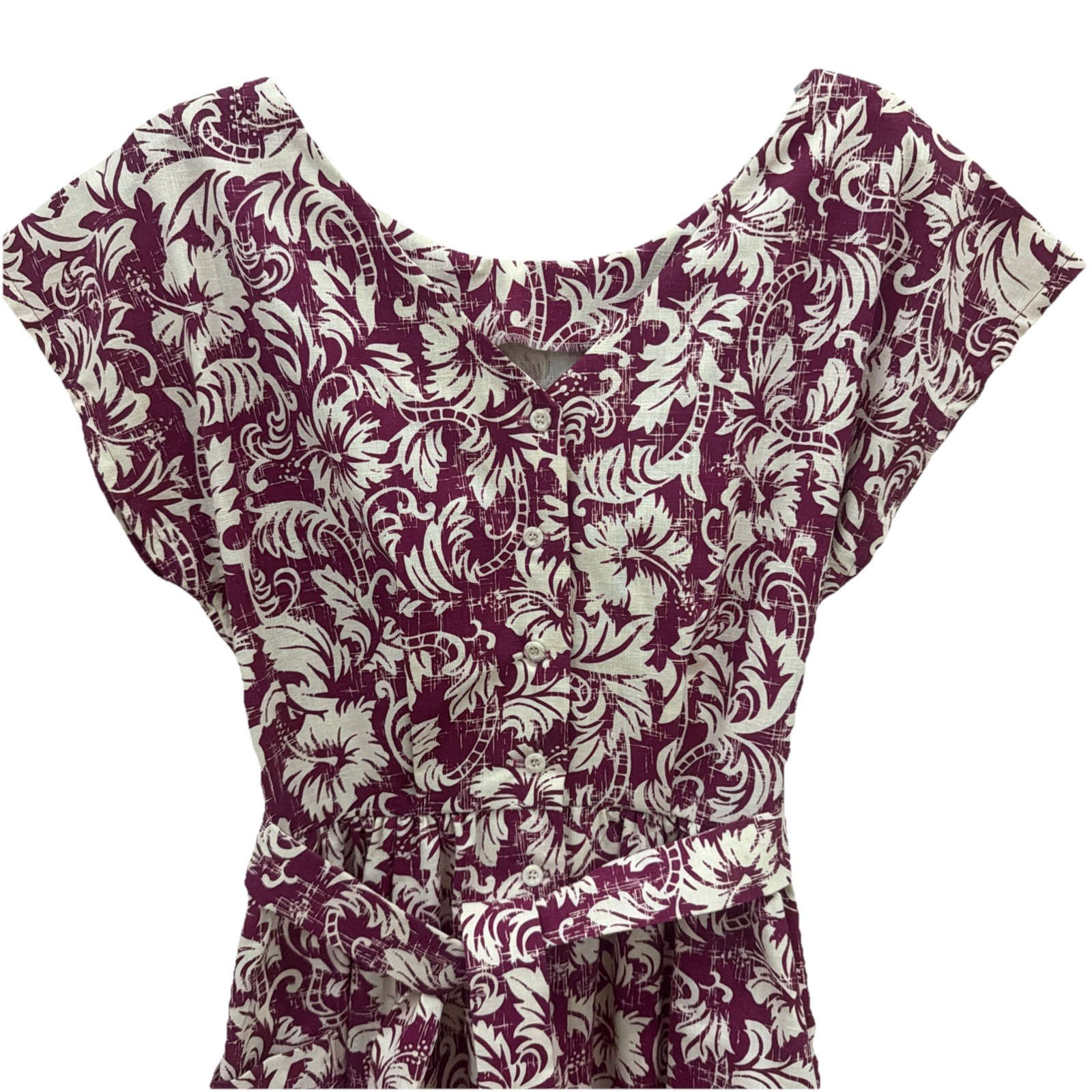 Vintage Allan James Hawaiian Heritage Dress 1252 Size 10 Cotton/Polyester Dress