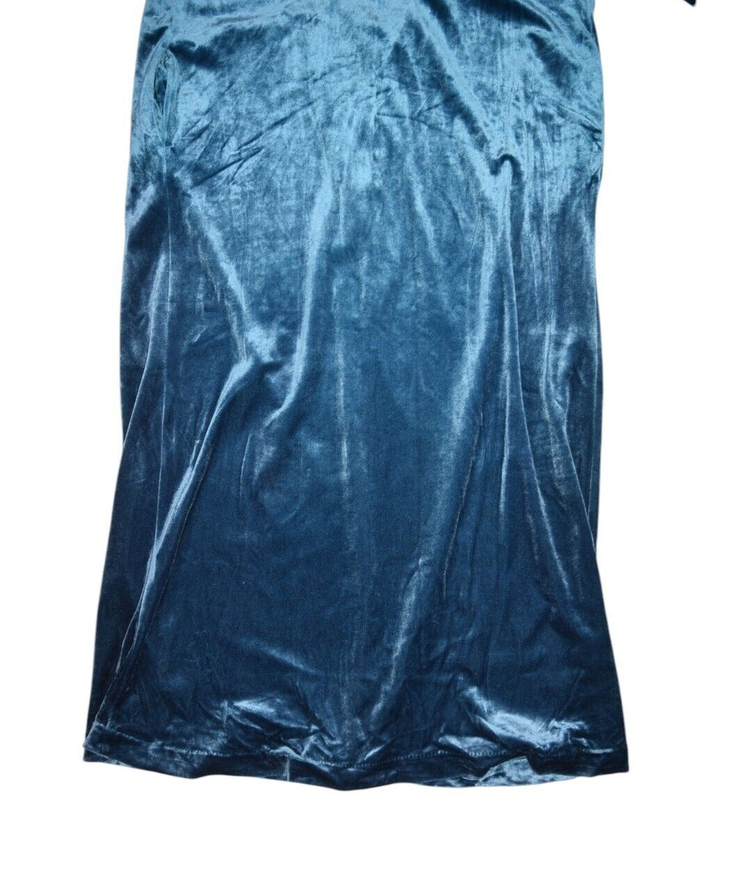 Vintage Periphery Dress Womens 4 Blue Velour Loungewear House Saks Fifth Ave