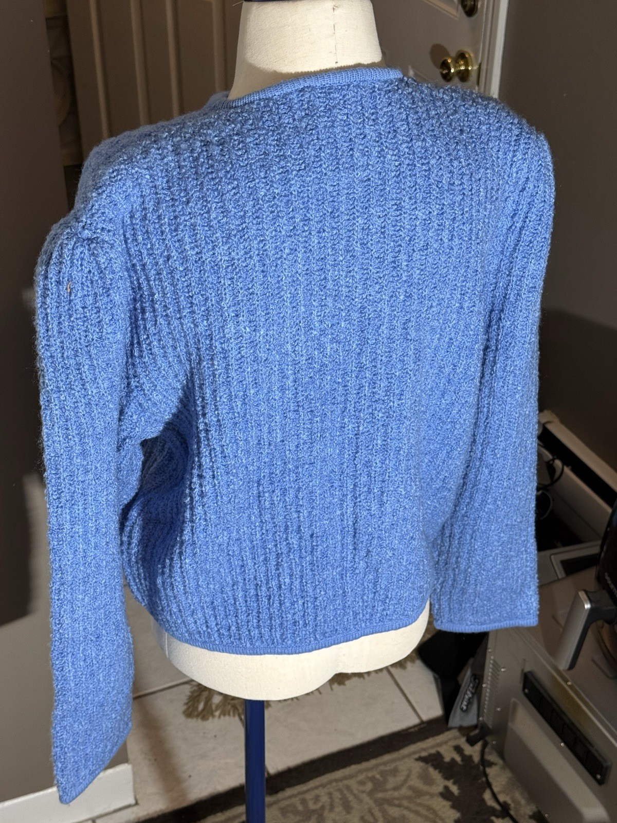 Tanner XL Acrylic Light Blue Sweater (vintage New Old Stock, 90s)