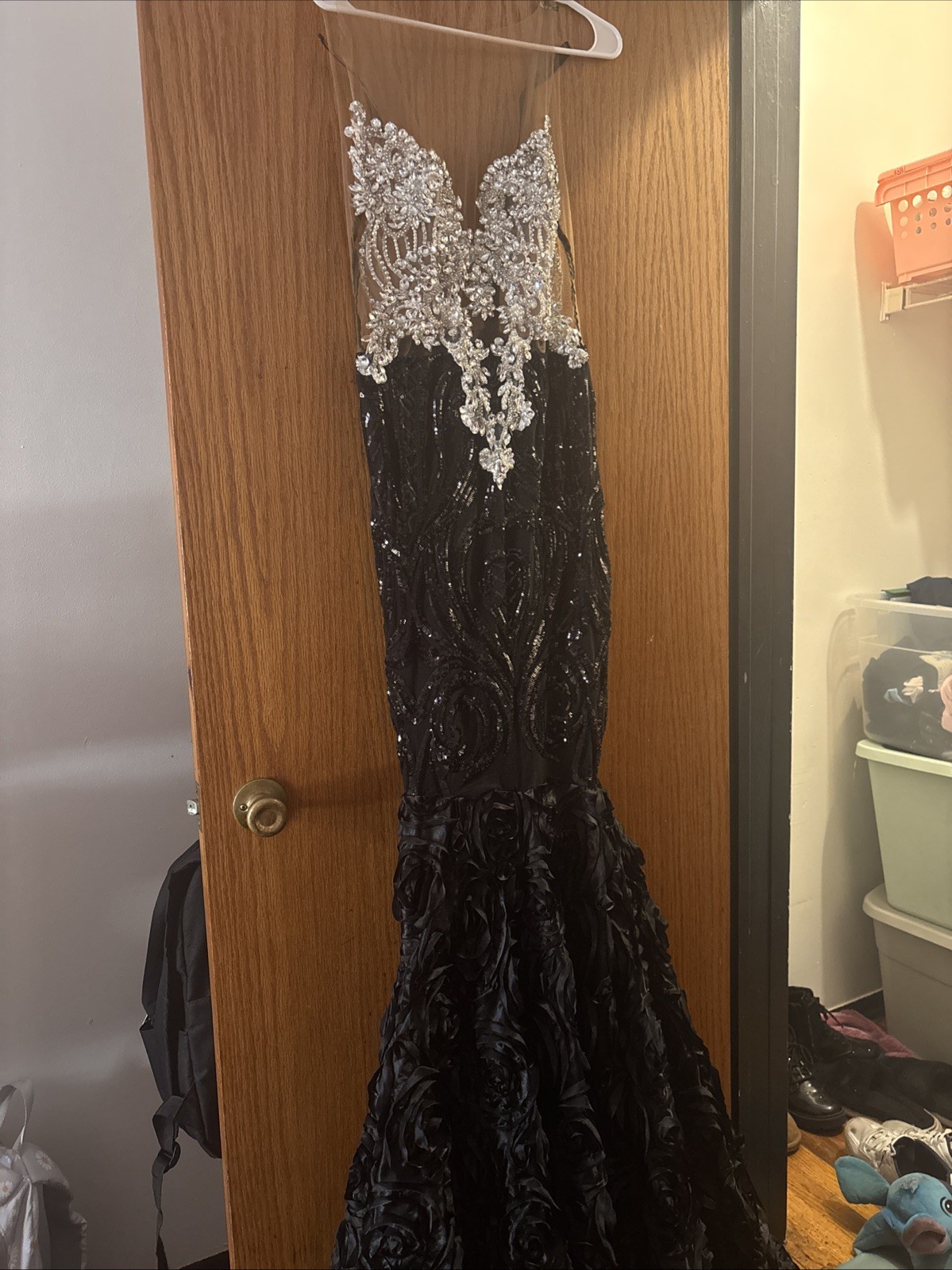 Medium Size Prom Dress. The Dress Is Used Very Good Condition See Pictures