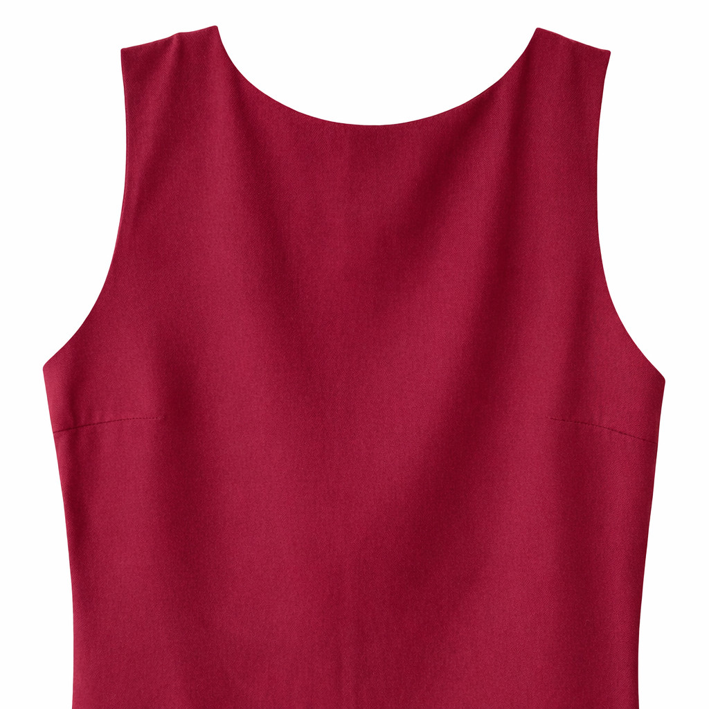 A-Line Burgundy Open Back Long Dress Size 12 – Elegant Evening Wear