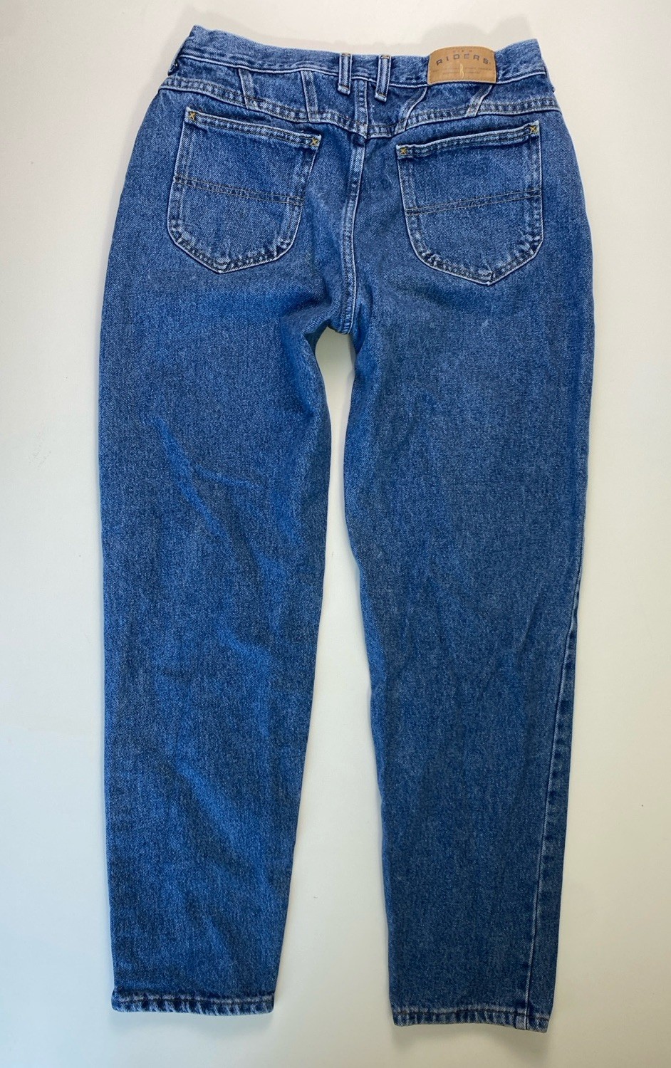 Vintage RIDERS women’s high-waisted 100% cotton blue denim jeans SIZE: 14M