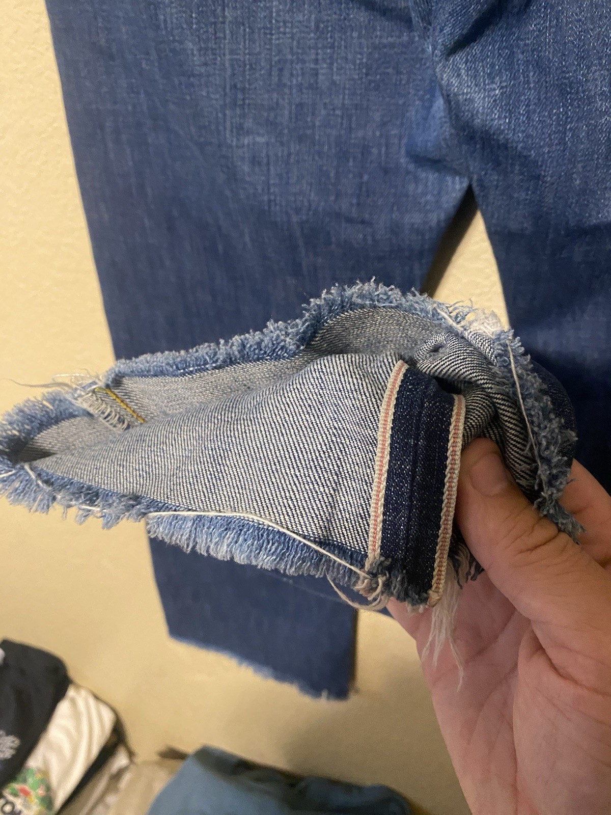 701 Levi’s Big E Hidden Rivets Selvedge Denim Jeans High Quality Women’s 30×28