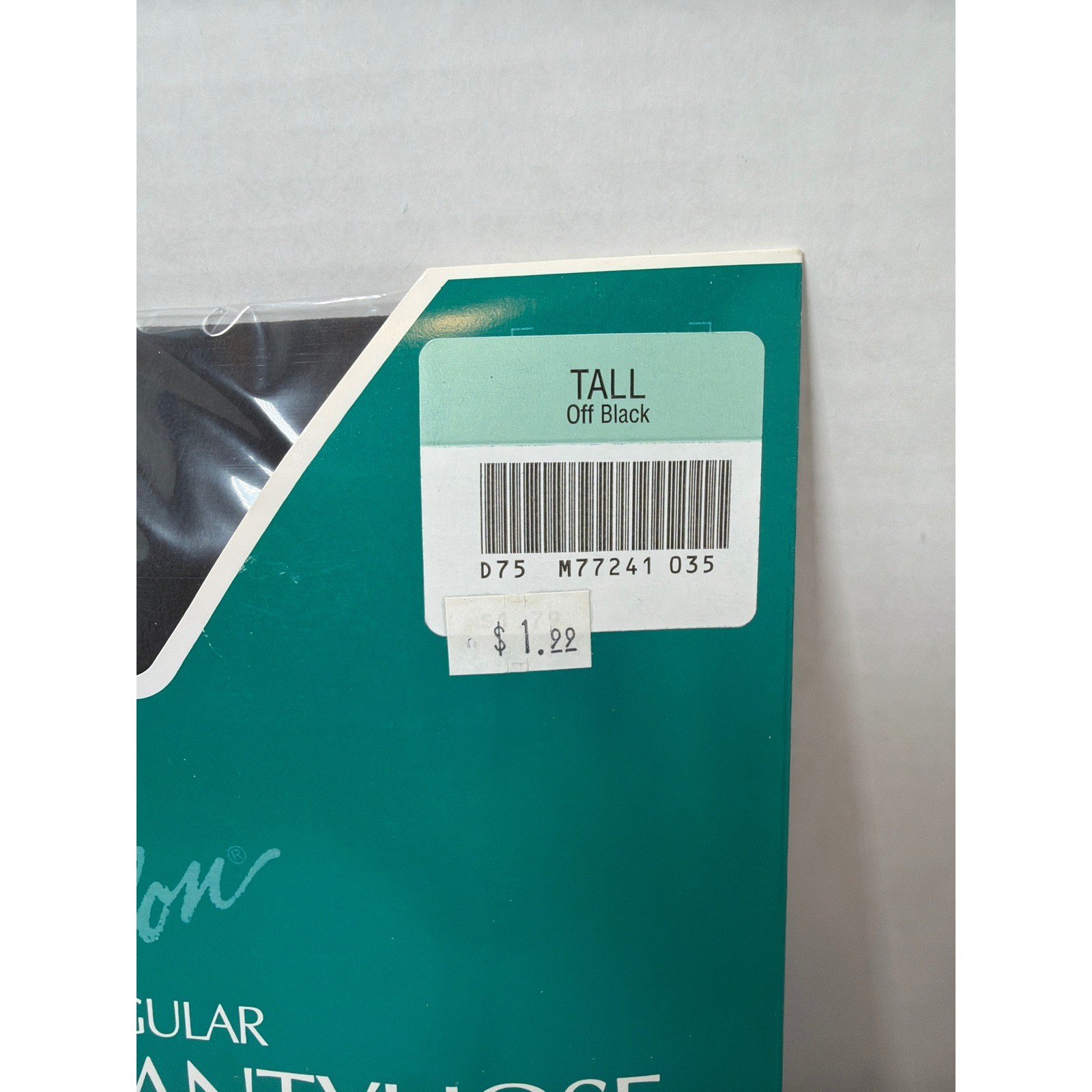NOS VTG Sears Hug-alon Pantyhose Women Tall Off Black Day Sheers 2 Pairs