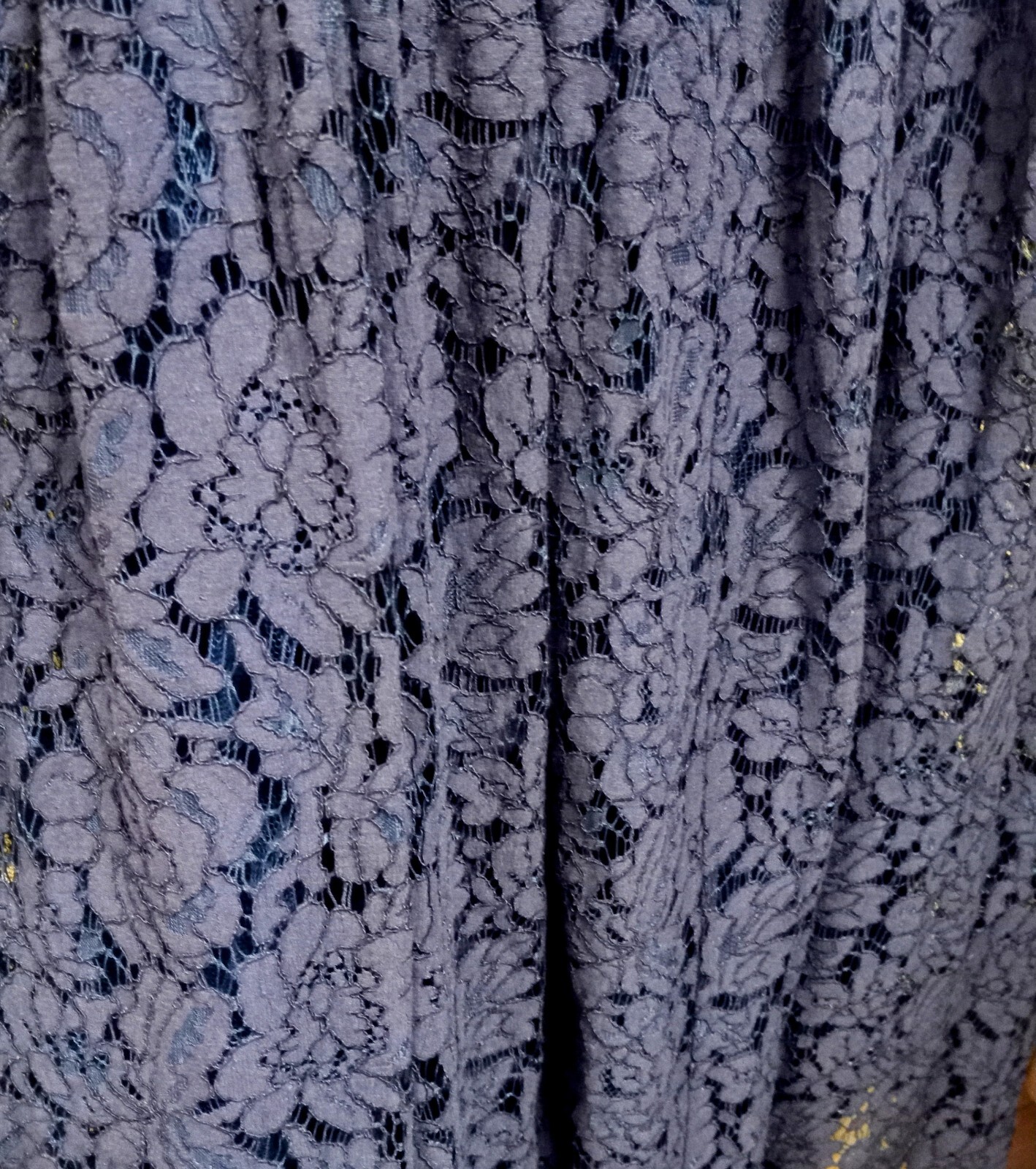 Elegant ASOS Maxi Fit and Flare Lace Party Dress Purple and Blue. Size 4. #A