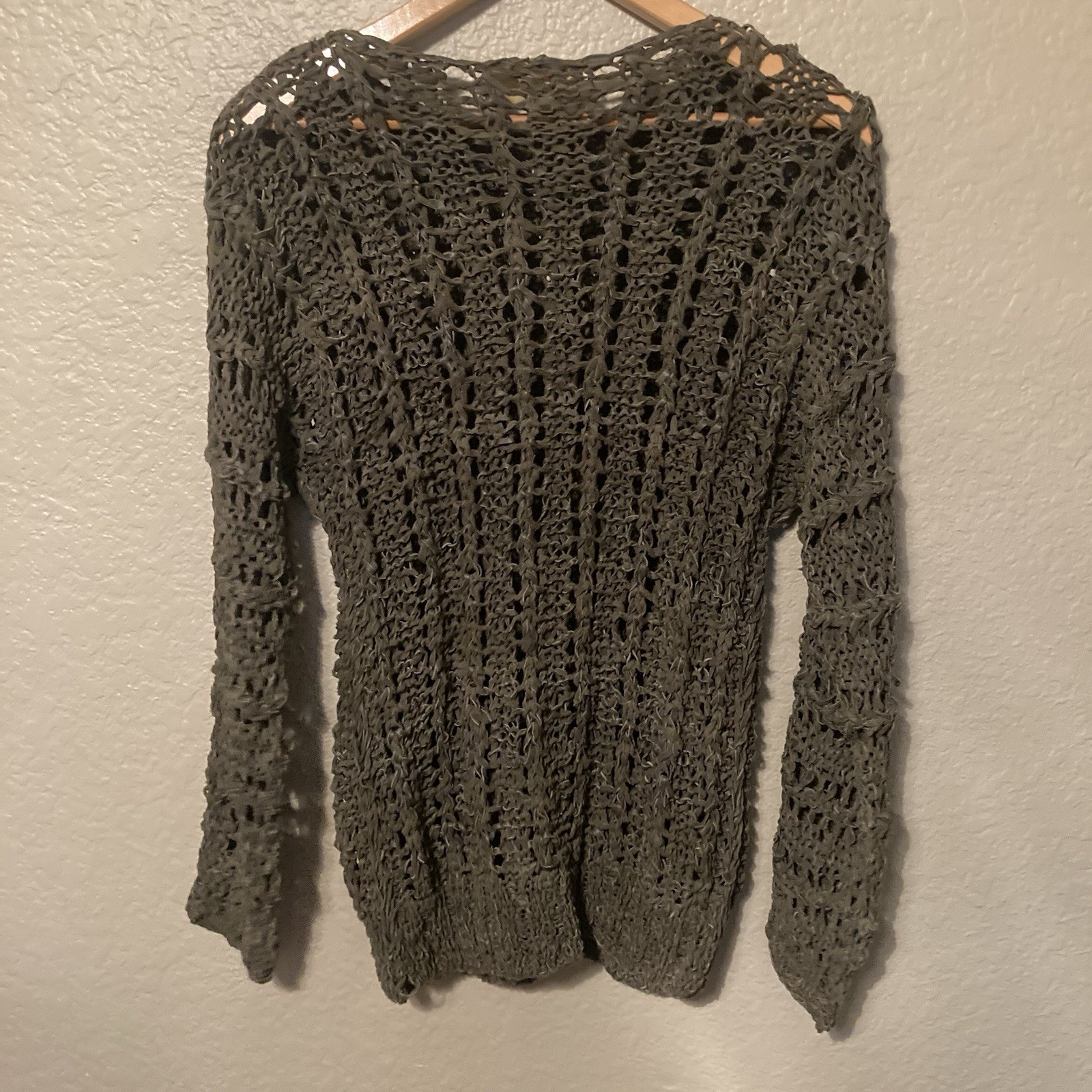 Vintage Sweater Indie Cowgirl 100% Sheepskin & Leather Women’s Size Medium