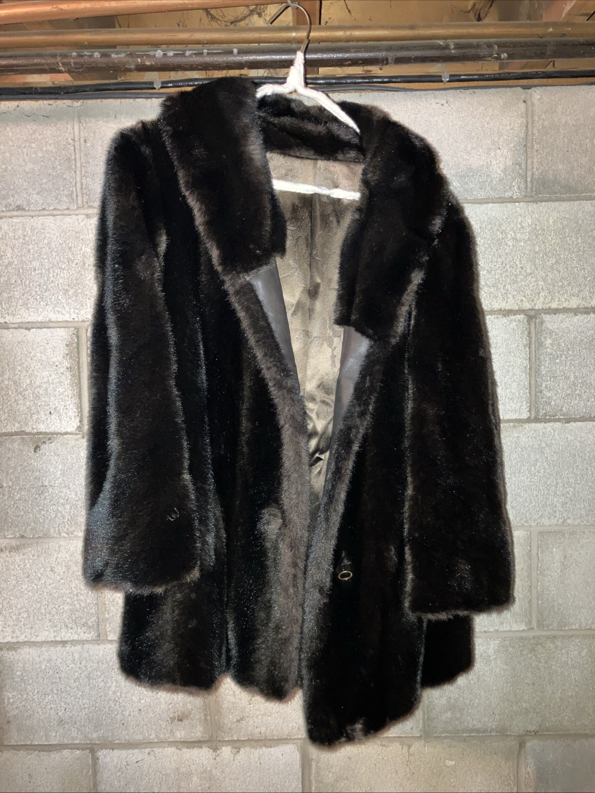 Vintage Mincara Styled by Russel Taylor”Faux Fur Coat M Lined Chic Vintage Luxe