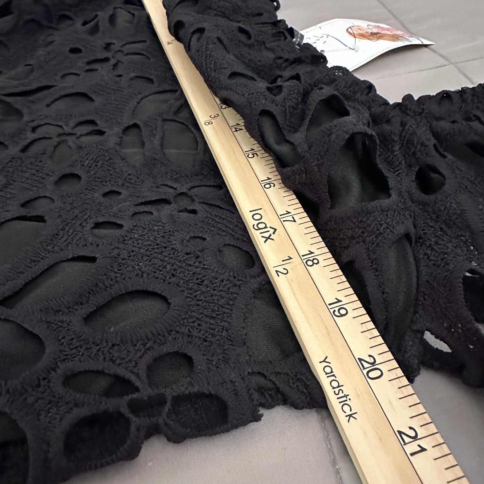 PRETTYGARDEN Women’s XL Black Floral Cutout Lace Shift Dress NWT Modest