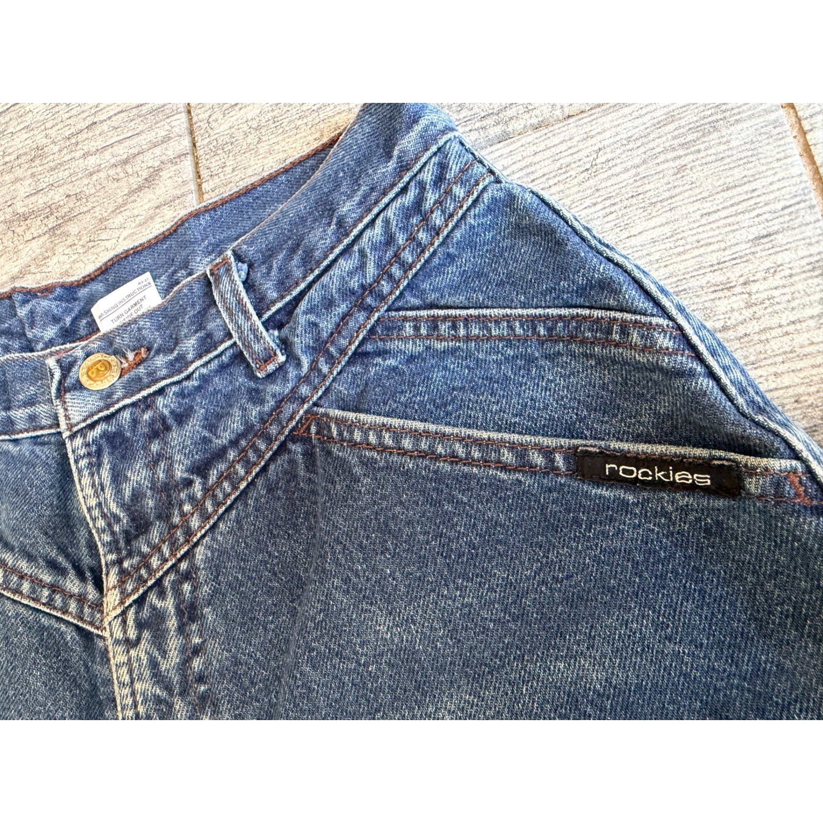 Rocky Mountain Western Jeans 11 / 12 High Waist Yoke Mom Denim Womens vintage