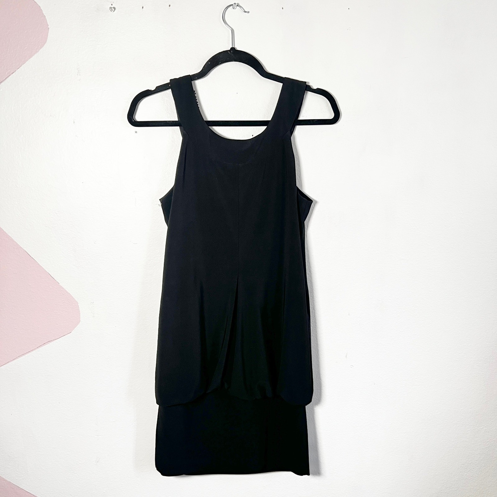 Y2K Black Mini Dress Sz 5/6 Vintage 2000s Club Sequin Party