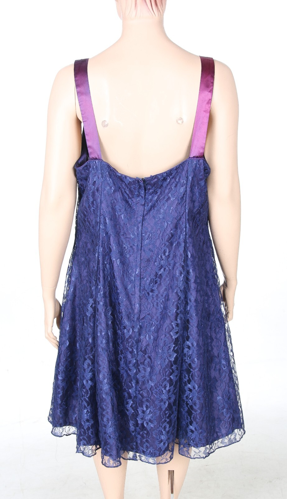 L.A. GLo Vintage 80s 90s Blue Lace Party Prom Dress & Jacket sz 24 NWT