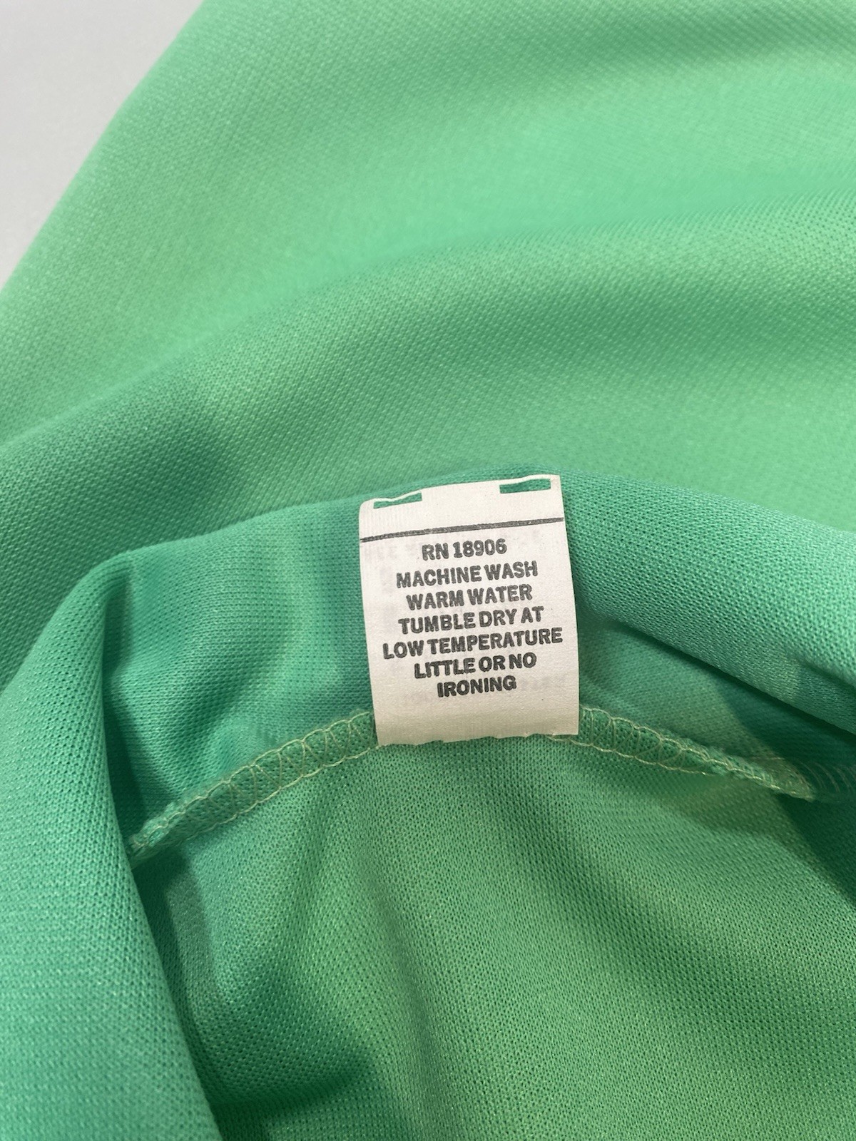 Women’s Vintage Top SIZE LARGE green short sleeve 60s 60s point collar