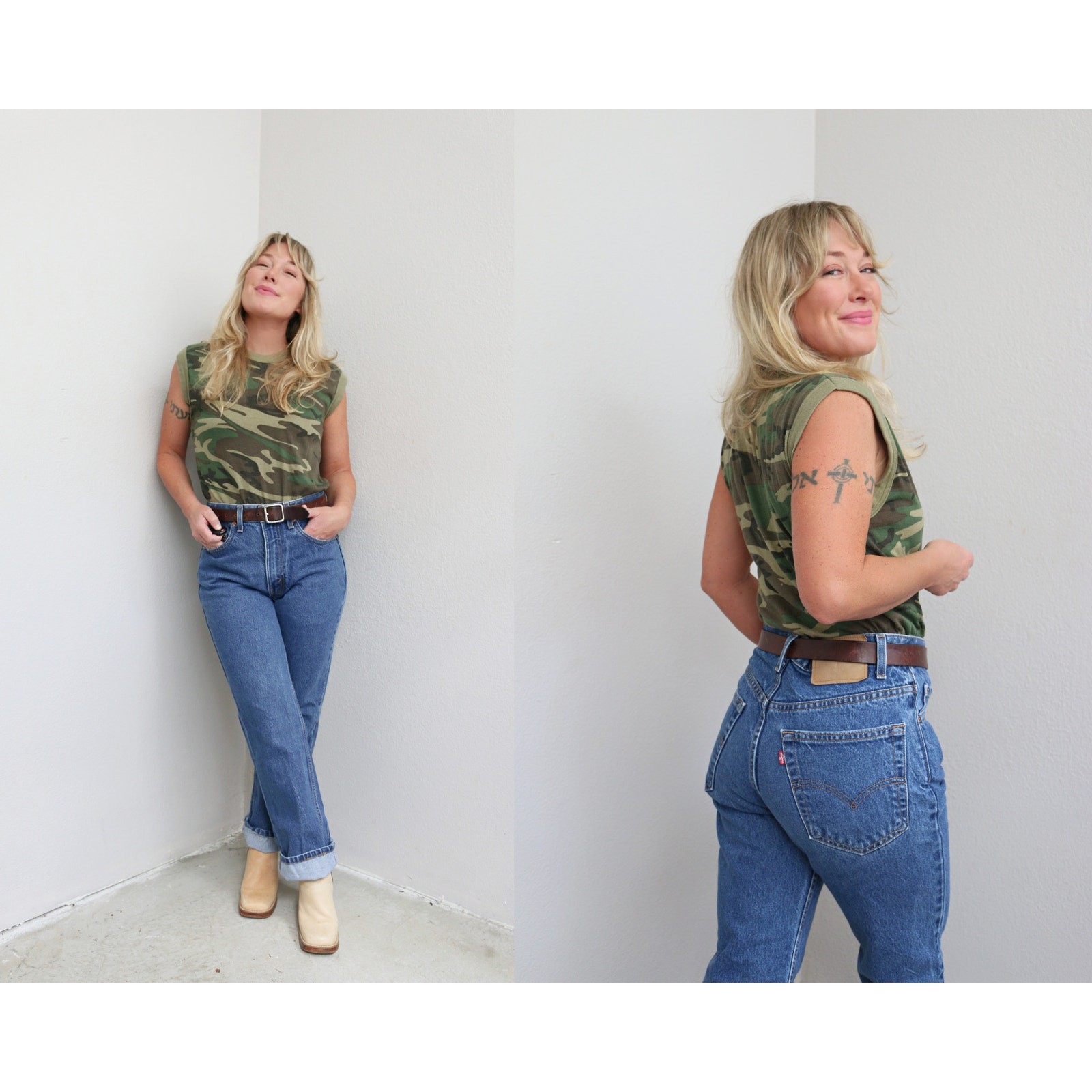 1990’s Vintage Levi’s 517 Boot Cut Dark Wash Jeans ~ Women’s XS SM 30″ 31″ Waist
