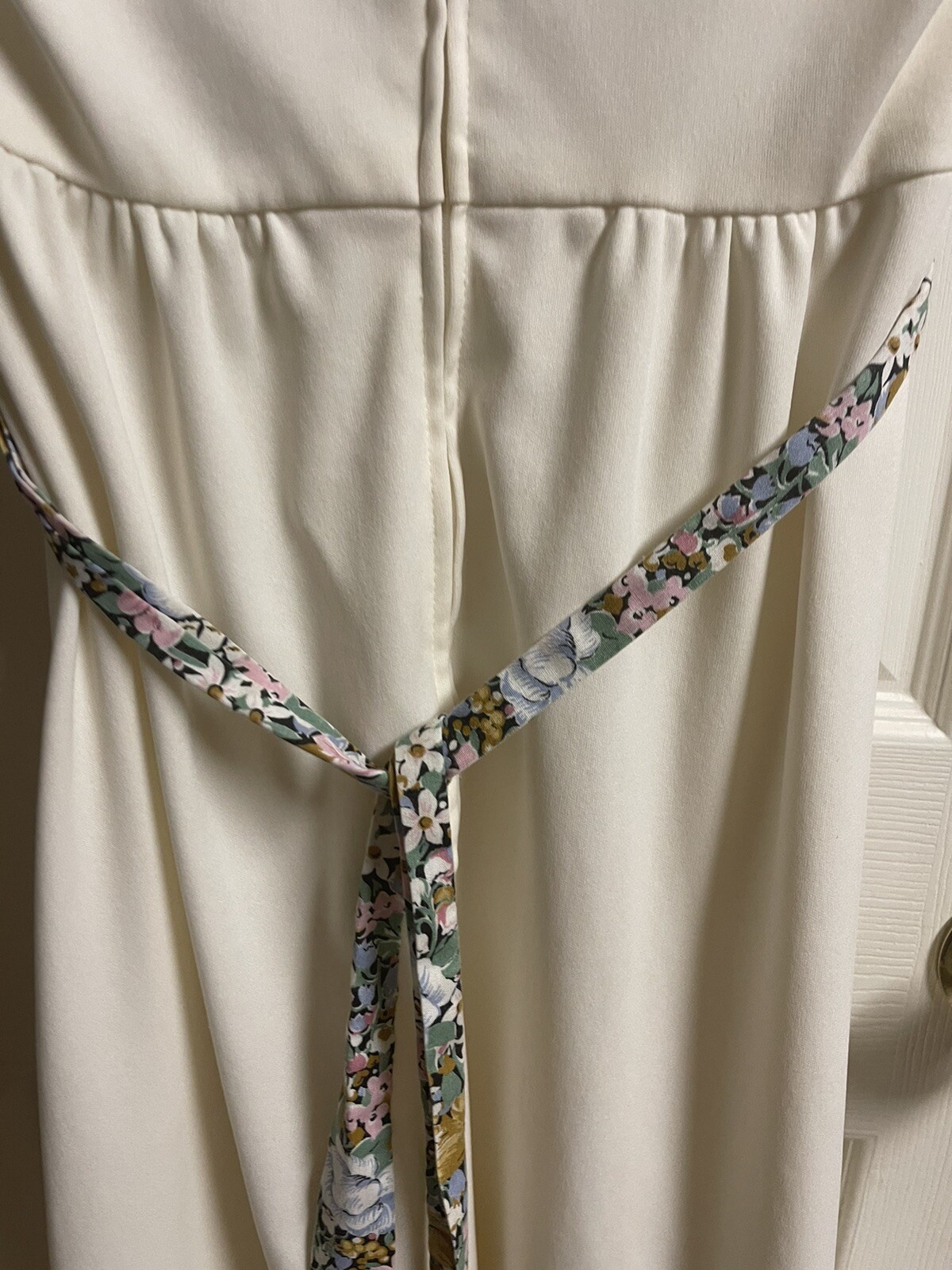 Vtg 70s Mod Hippie Pop Graphic Floral Print Cowl Neck Dress S/M Rare Size 8
