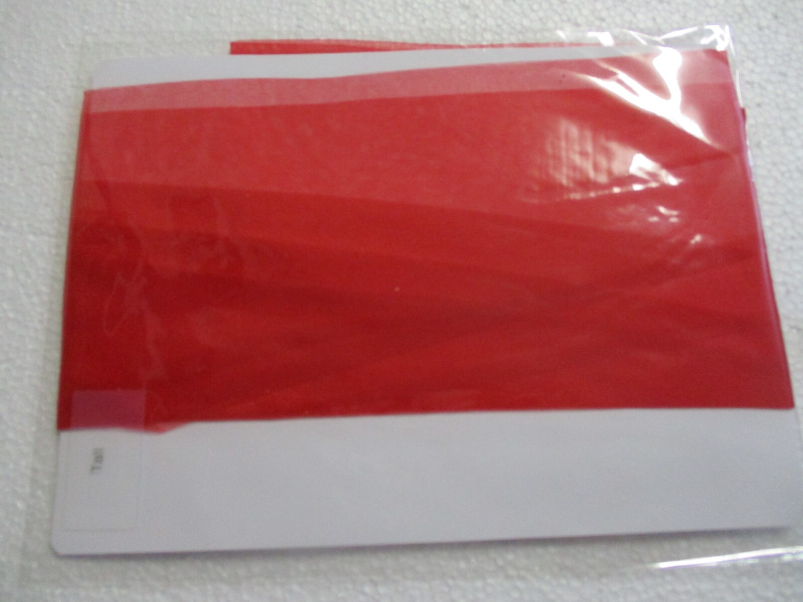 1PR VINTAGE UNBRANDED RHT SHEER SHINY FLAT KNIT NYLON STOCKINGS 12 LONG 40″ RED