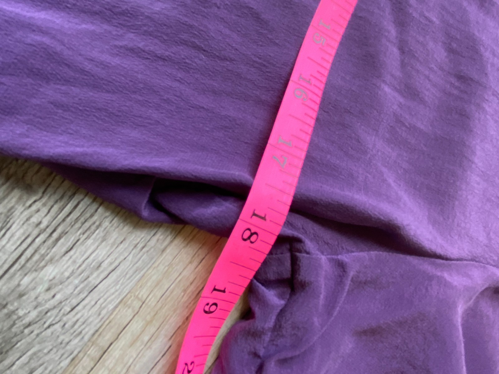 Vintage 90s Stephanie Andrews 100% Silk Blouse Purple Minimalist Quiet Luxury M