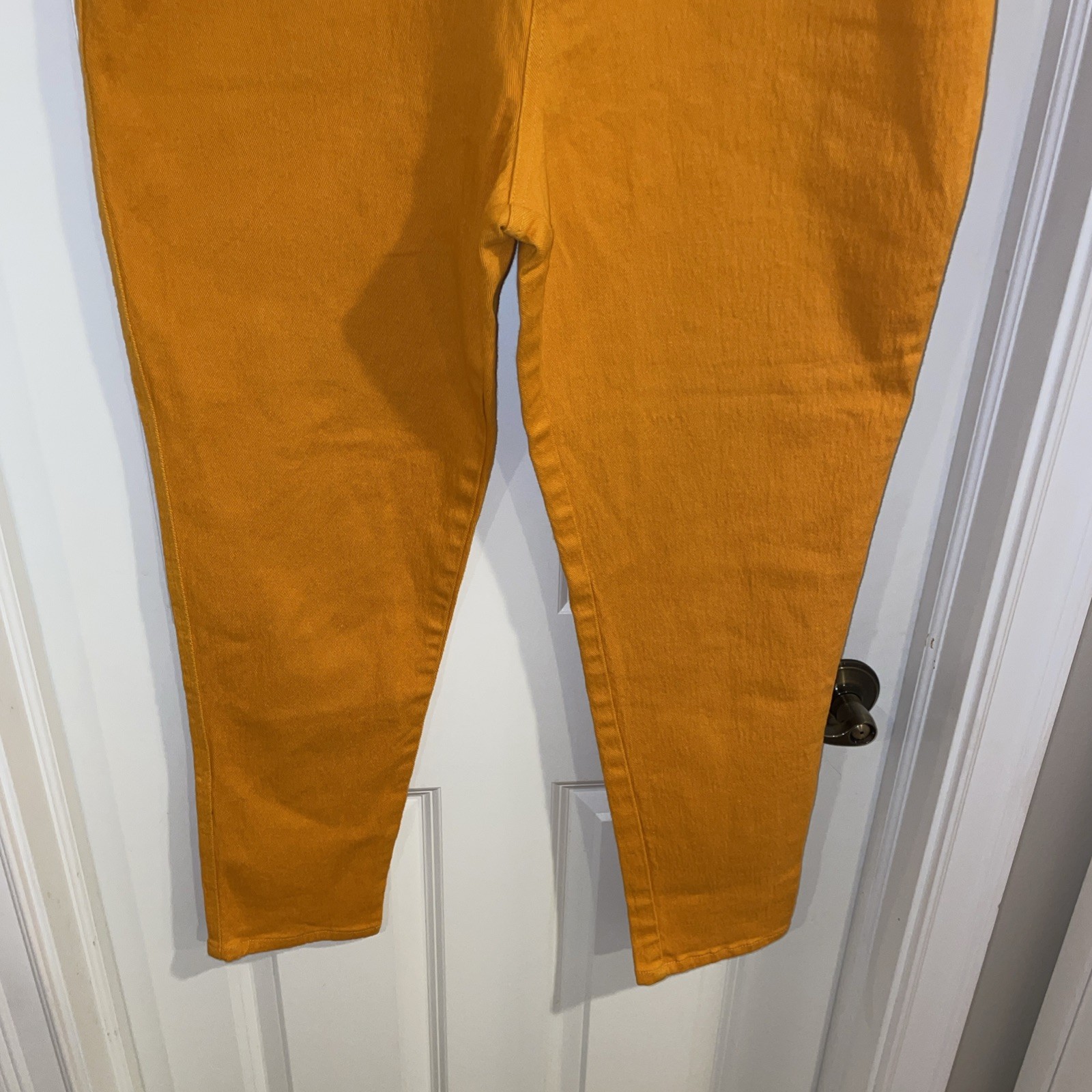 Vintage Pants Zandi Di Size 22 Orange 90’s Y2K Era Denim Stretch Skinny Ankle