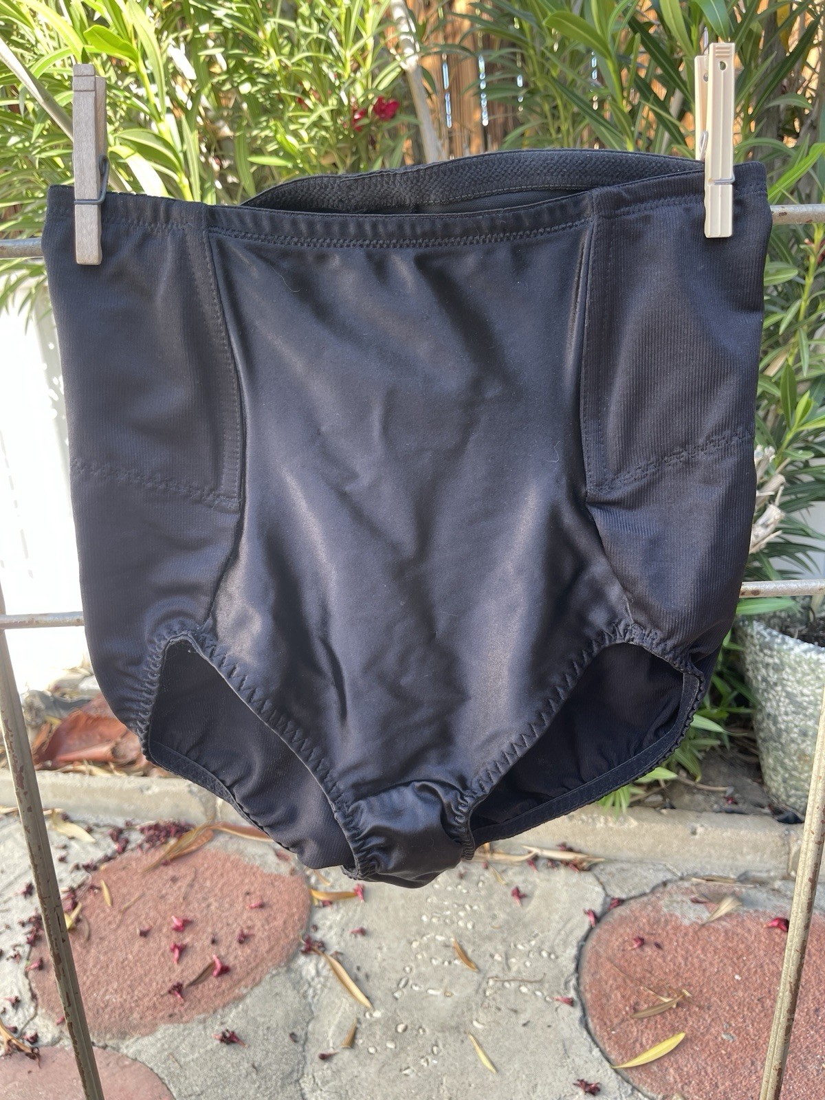 Vintage Black Spandex Waist Eliminator Smoothie Panty Girdle Shaper Size L