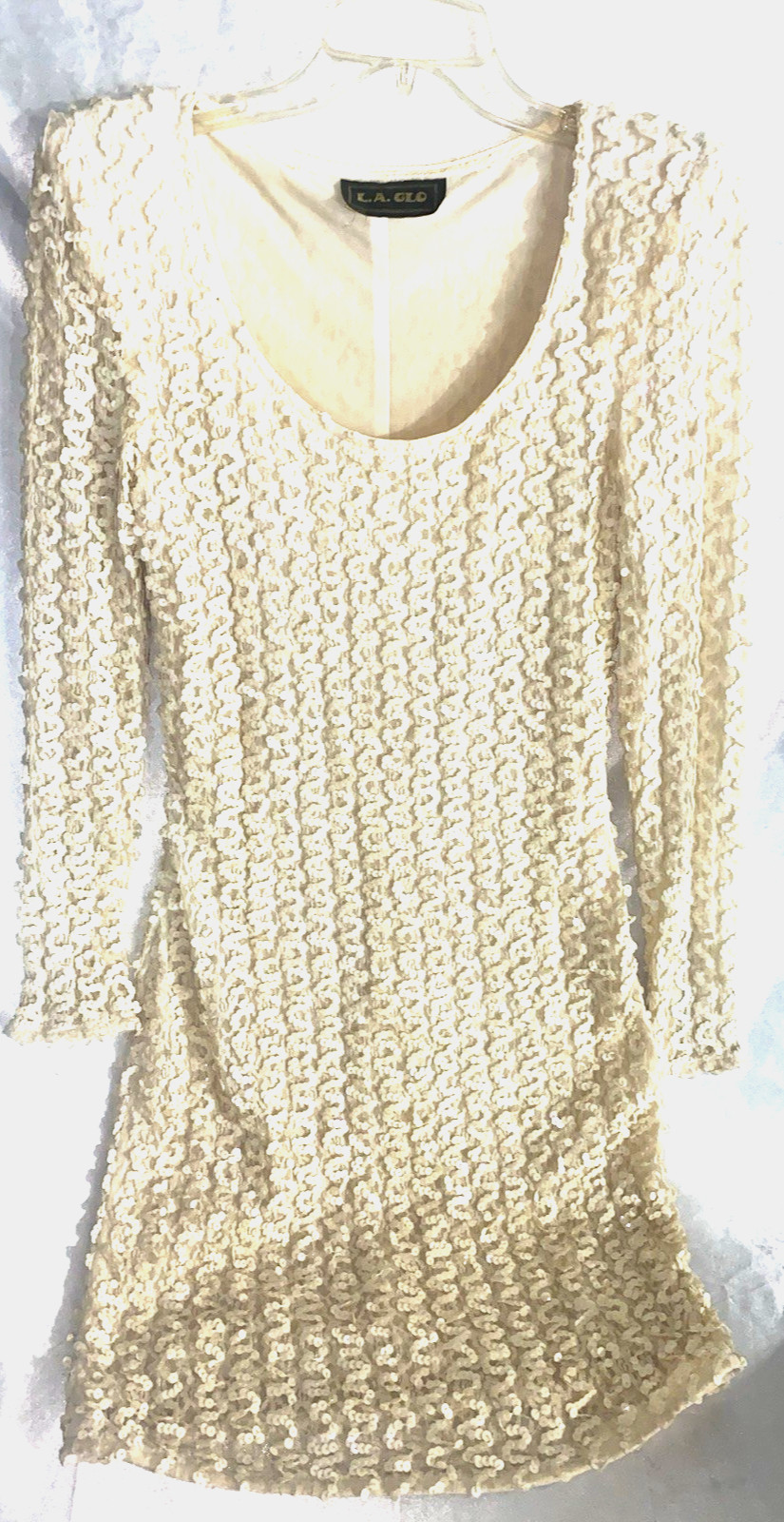 Vintage L.A. Glow Dress Size Medium With Sequins