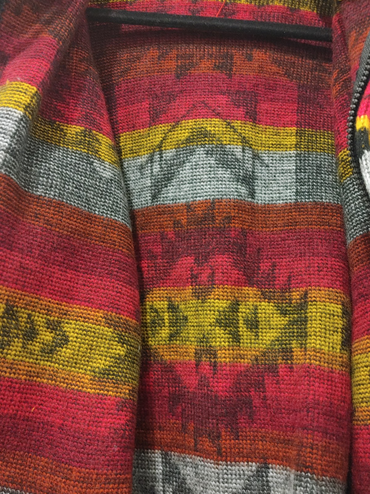 a Native Southwestern alpaca wool blend jacket or hoodie often handcrafted