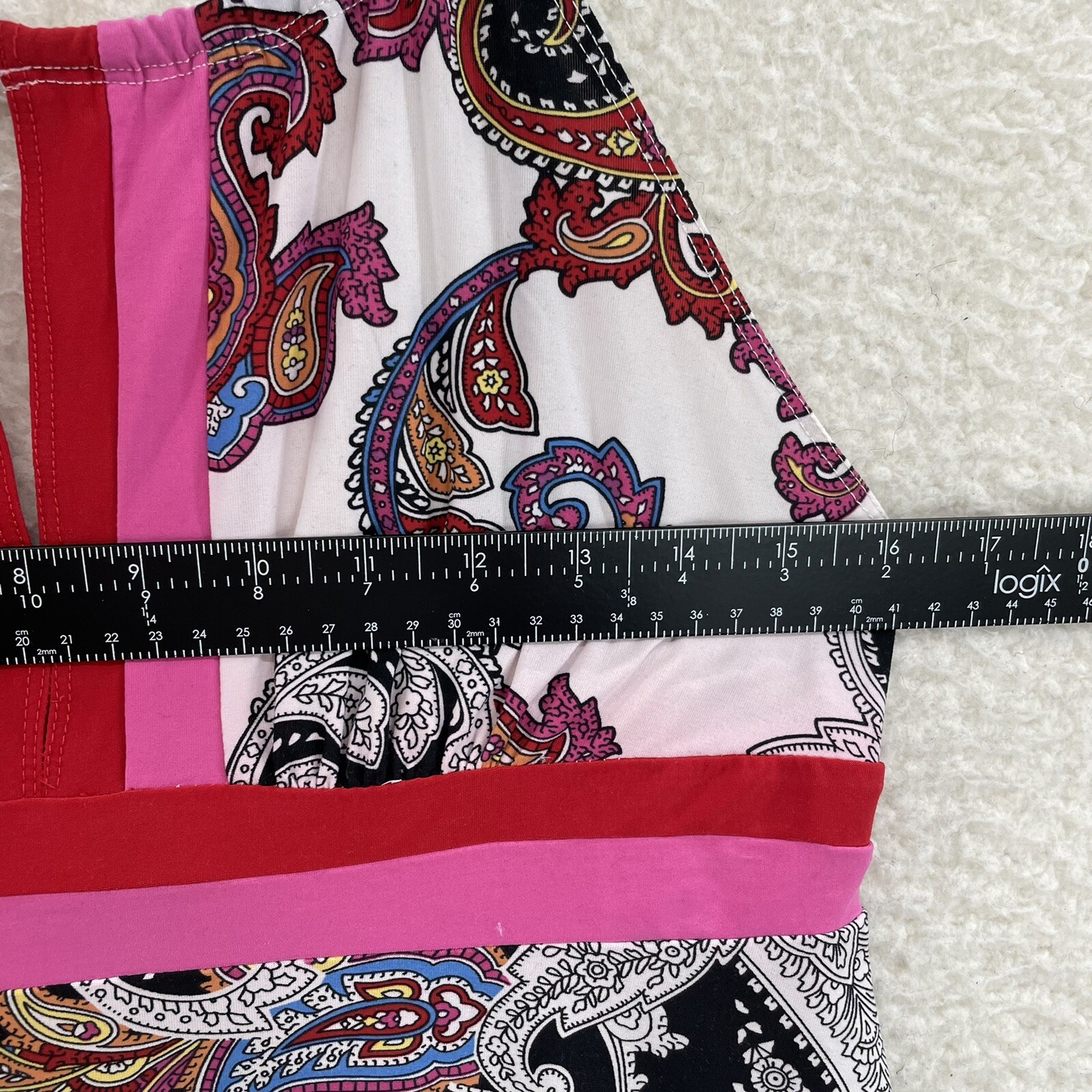 Y2K Vintage Bisou Bisou Camisole Tank Top Medium Pink Paisley Slinky Lingerie
