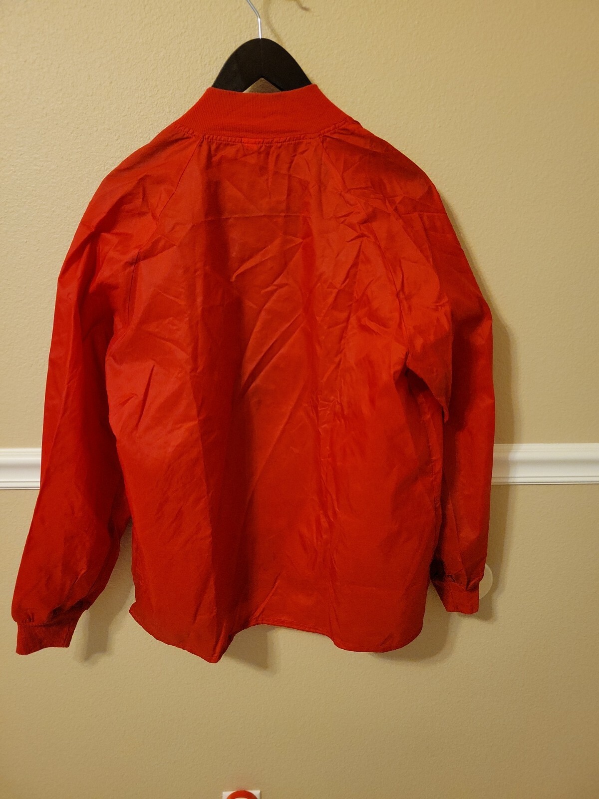 Vintage BUTWIN Red Windbreaker Jacket Snap Close 60’s 70’s? Size M