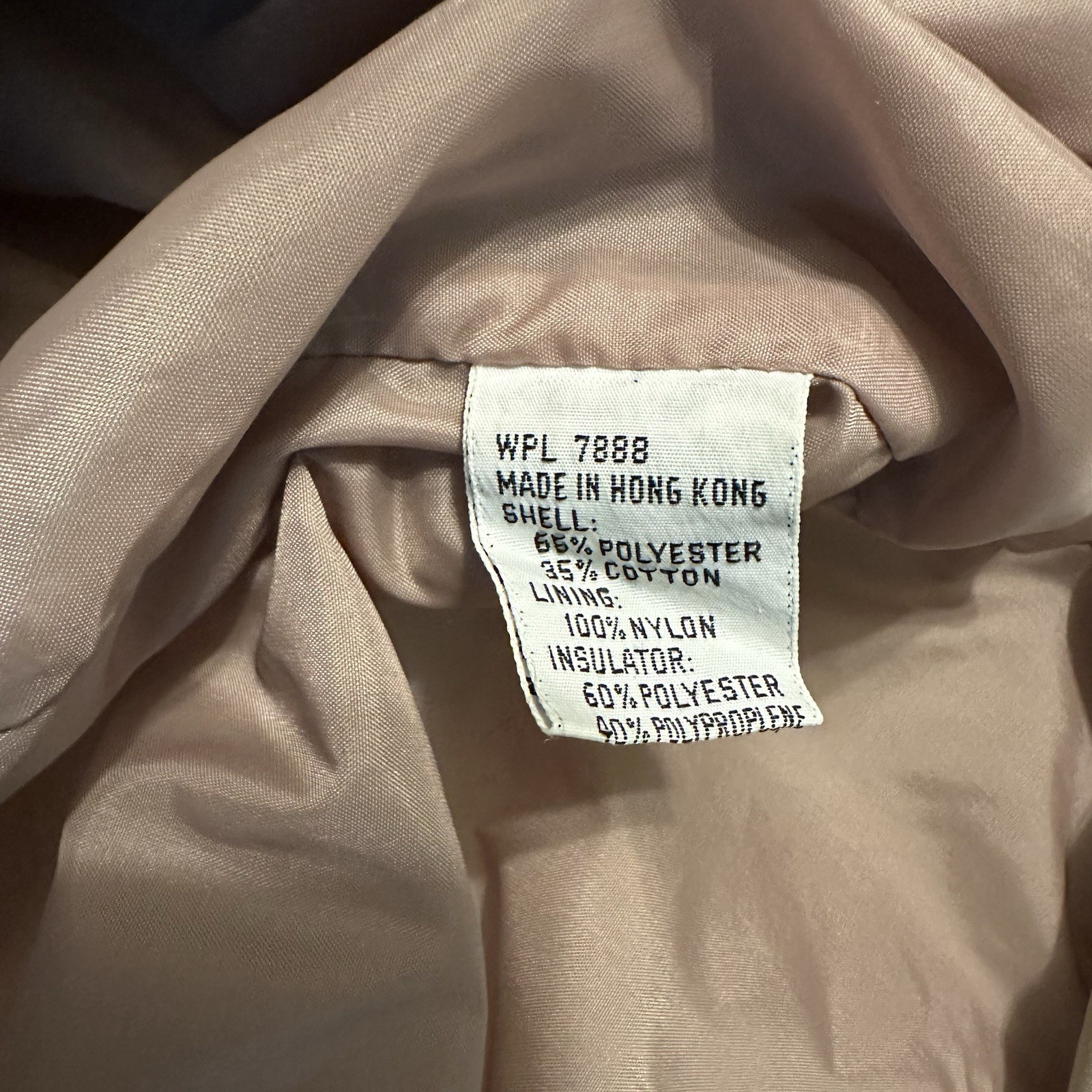 Bromleigh Vintage Women’s Beige Quilted Button Lined Coat Size Large XL Preowned